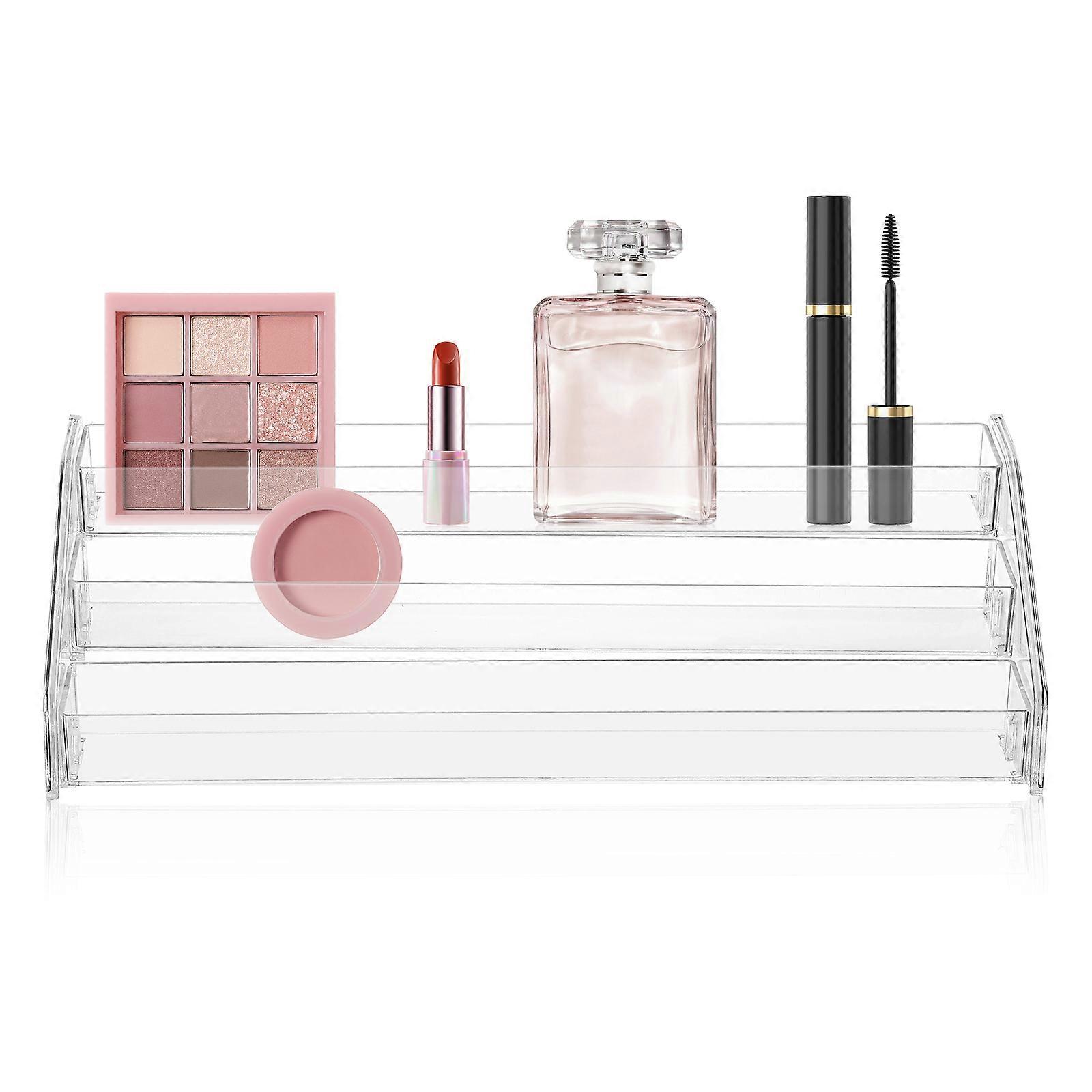 Acrylic Eyeshadow Organizer Multi Functional Vanity Storage for Perfumes, Nail Polishes, Blushes – Elegant Compact Makeup Holder Cosmetic Display