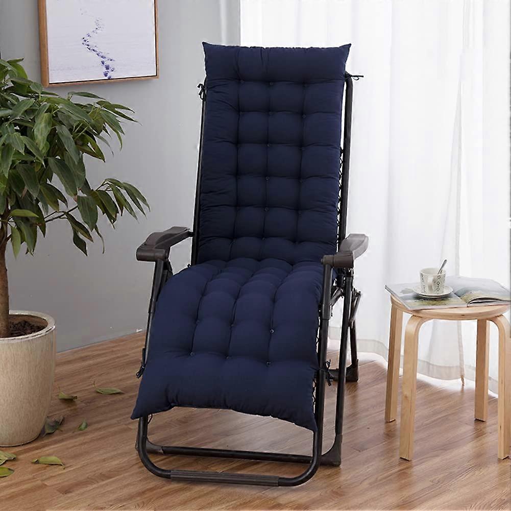 Sun lounger cushion with fastening straps, nonslip pads for garden lounger, 100 x 40 cm