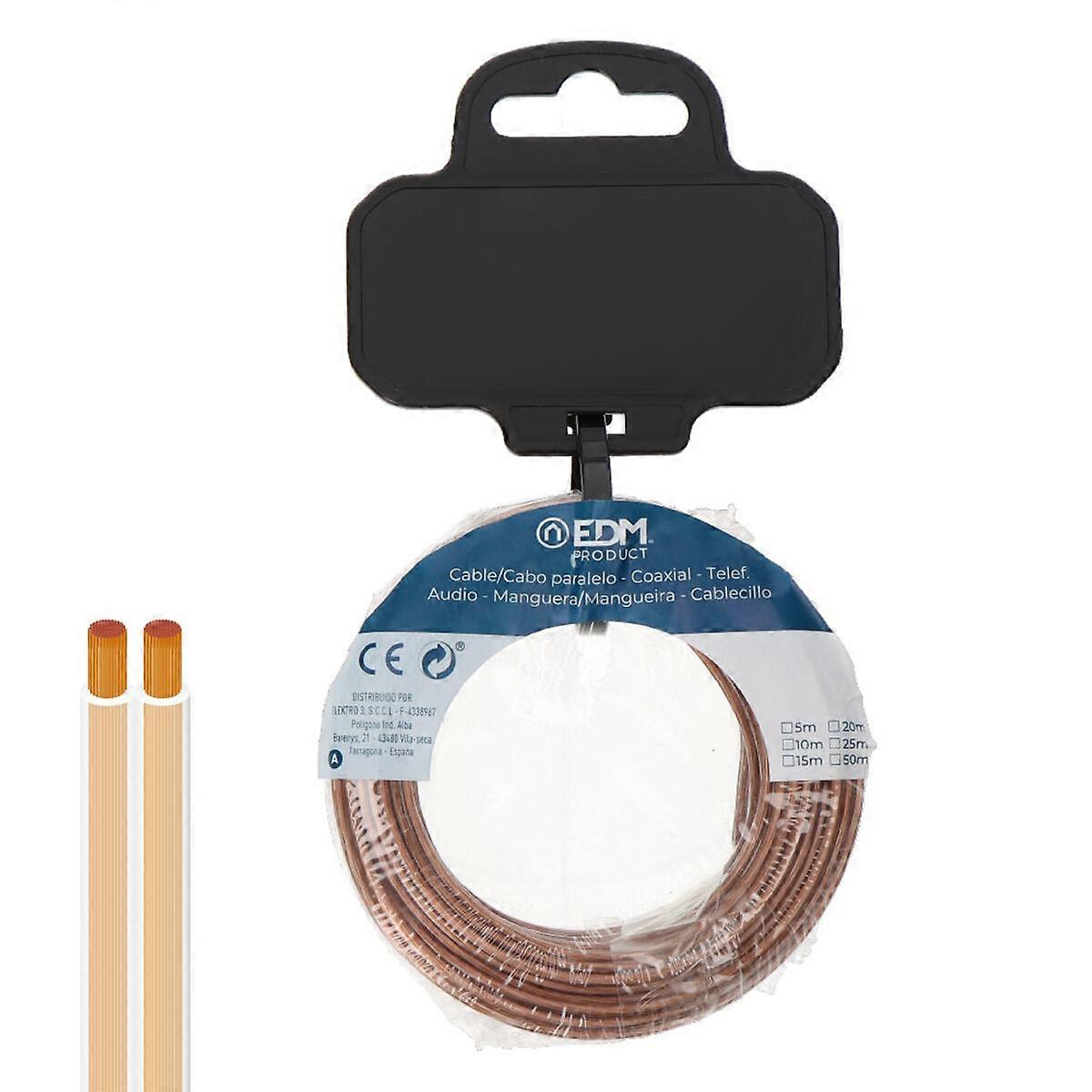 扁平平行电缆 EDM 28722 透明 50 m 2 x 0.75 mm