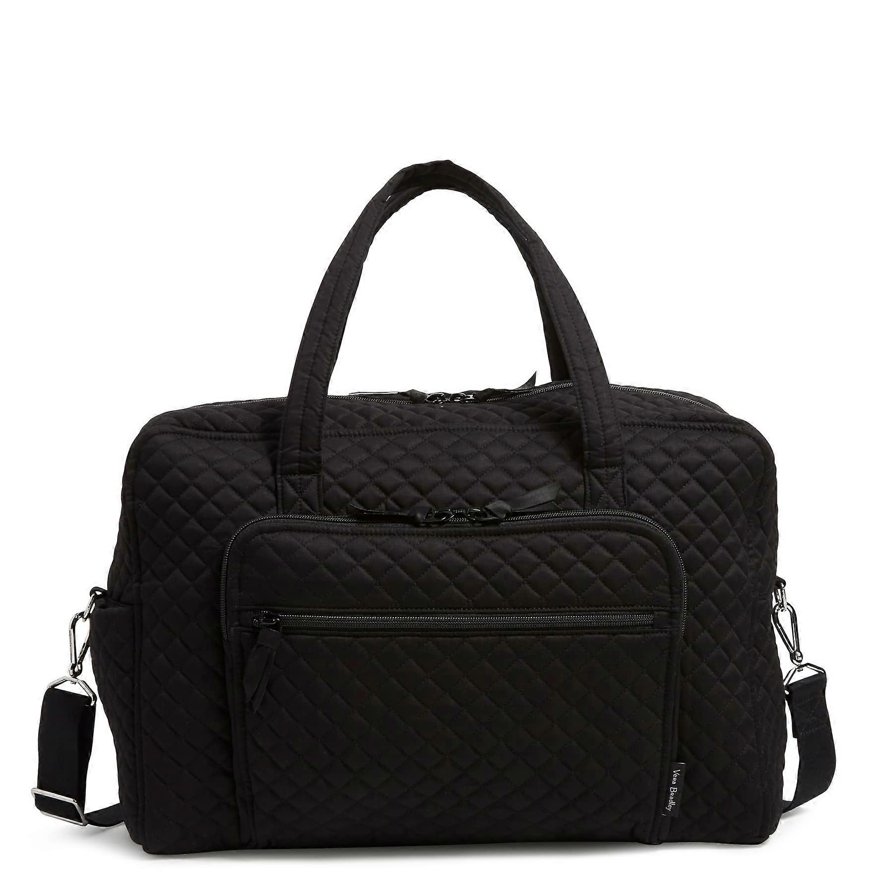 Women's Cotton Weekender Travel Bag, True Black, One Size One Size True Black Ref: 4579