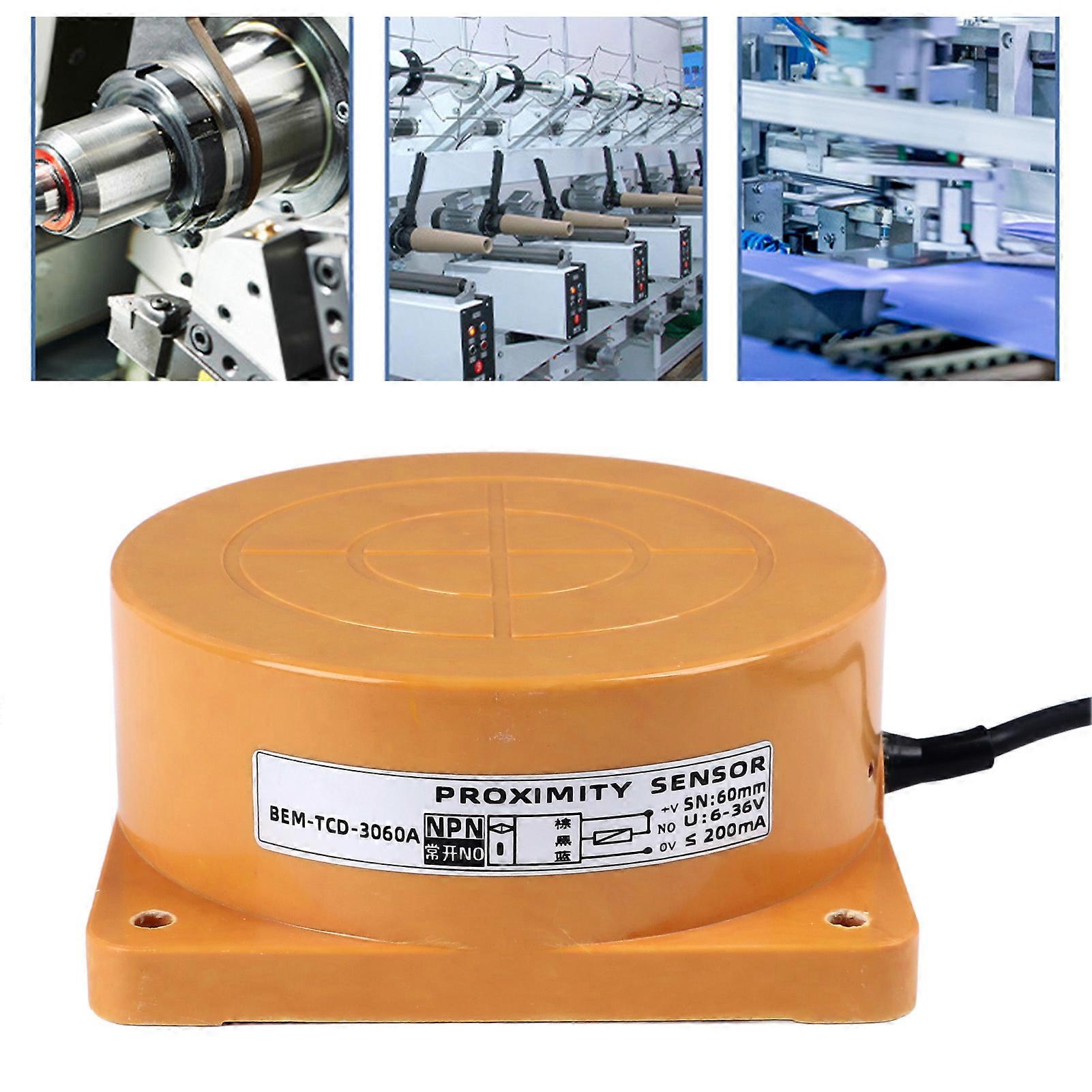 Inductive Proximity Switch Non Embedded Round ABS 3 Wire NPN NO Metal Hall Sensor DC6‑36V 