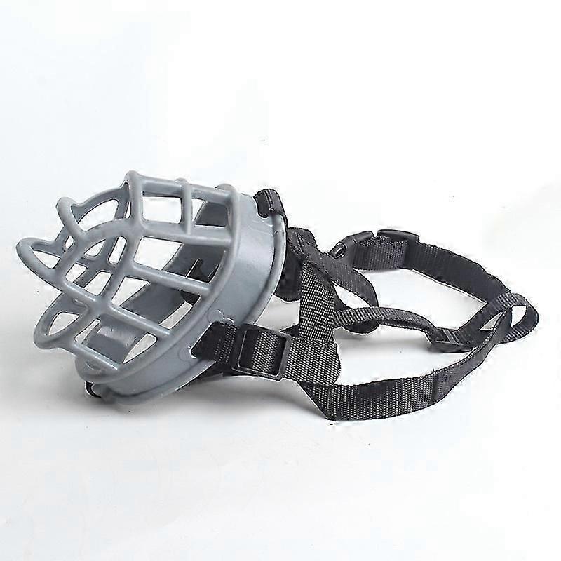 Soft Basket Muzzle For Dogs Secure And Comfortable Fit, Better Prevent Bites, Chewing And Barking Muzzle Gray