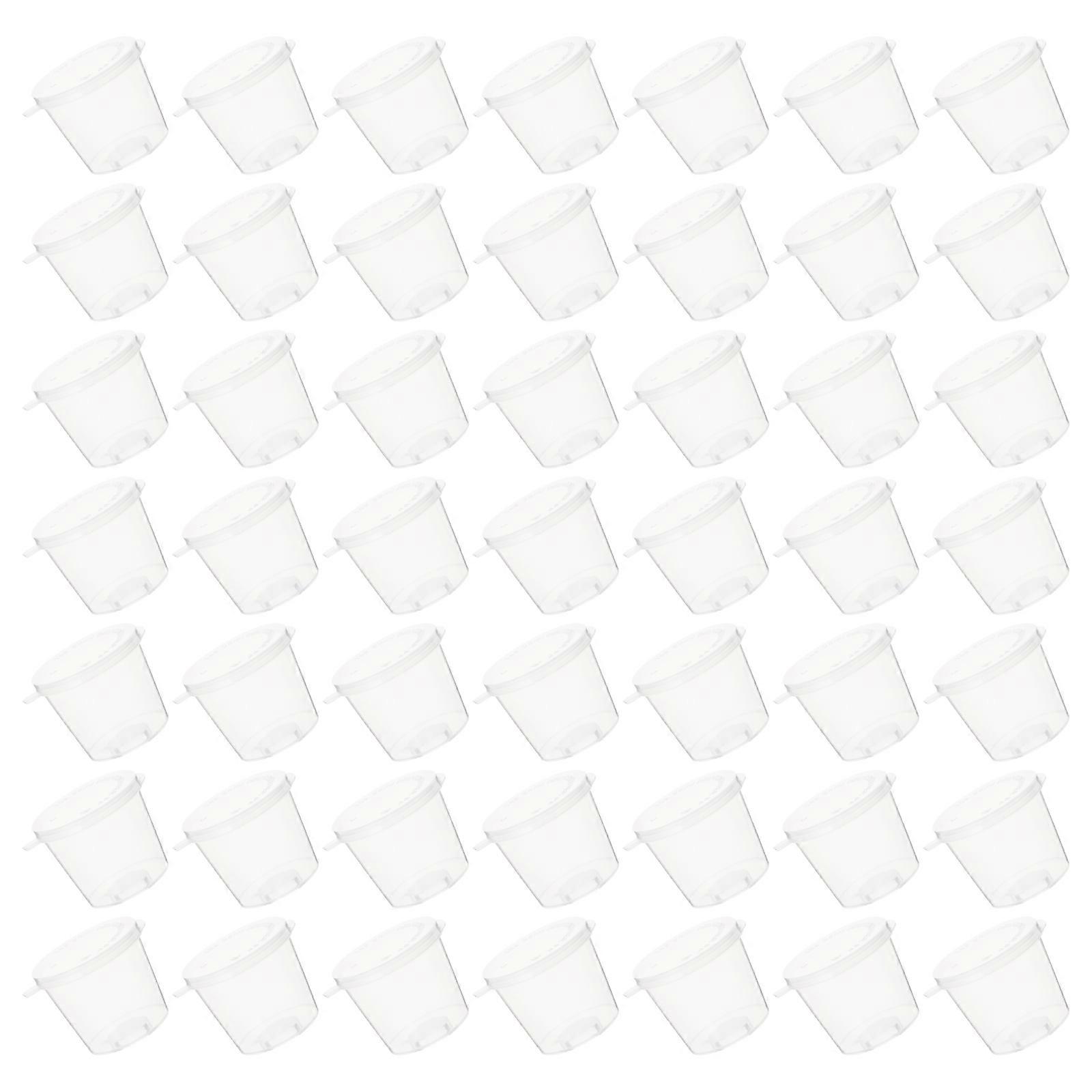 100pcs Transparent Pigment Cups for Art Painting and Liquid Storage, Made of Durable PP Material