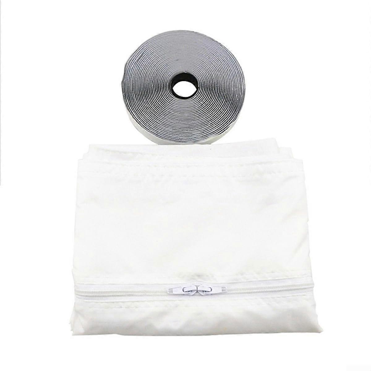 Air Conditioner Window Seal Cloth Anti Mosquito Wind Resistant No Drilling Kit 400cm