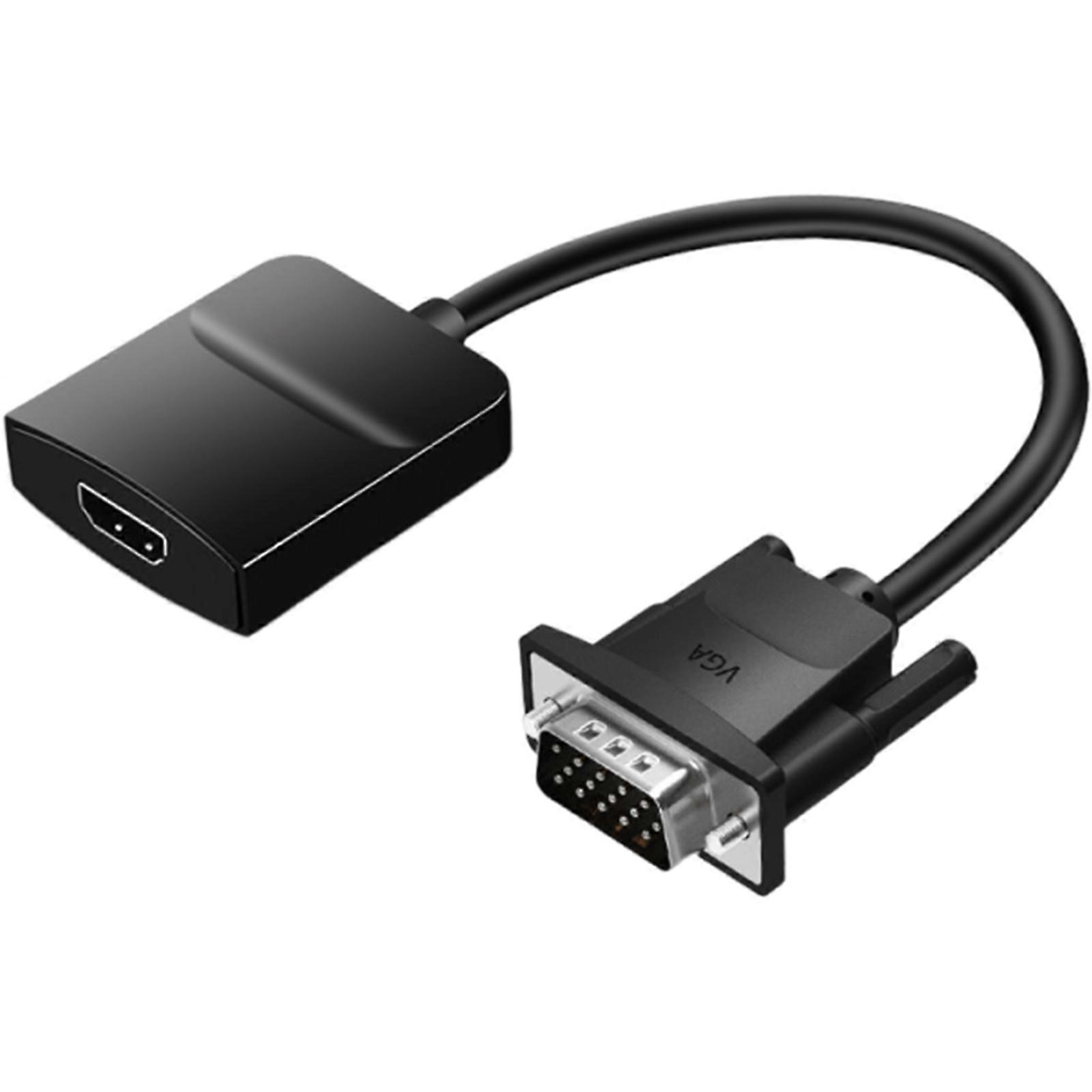 Universal VGA to Hdmis Converters Cable Micros USB Powered Solution for Connecting Legacys Computers to Modern Monitors