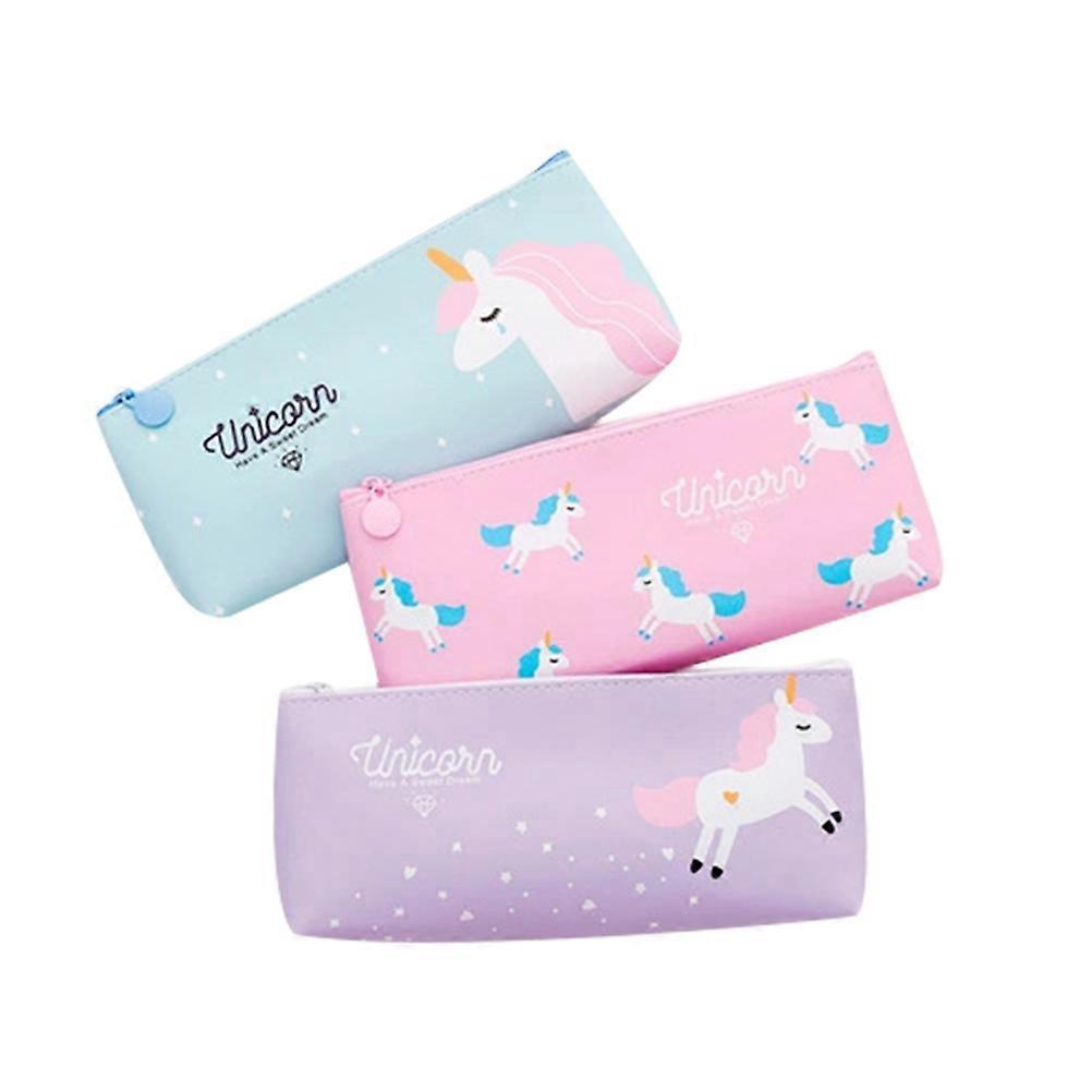 Cartoon Pencil Box Pencil Case for Storage 3Pcs Pack