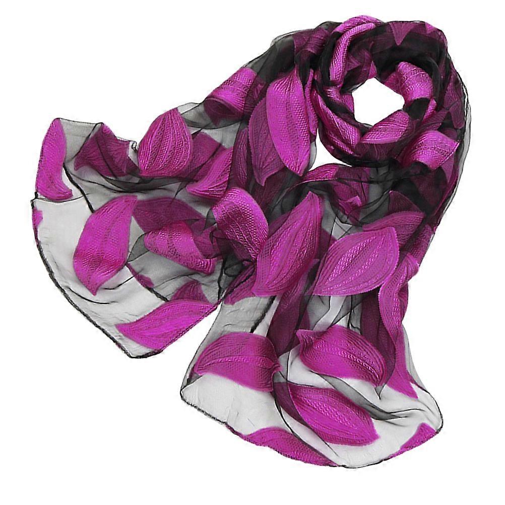 Light Scarf Sun Block Rosy Organza Rectangular Summer Beach 1Set