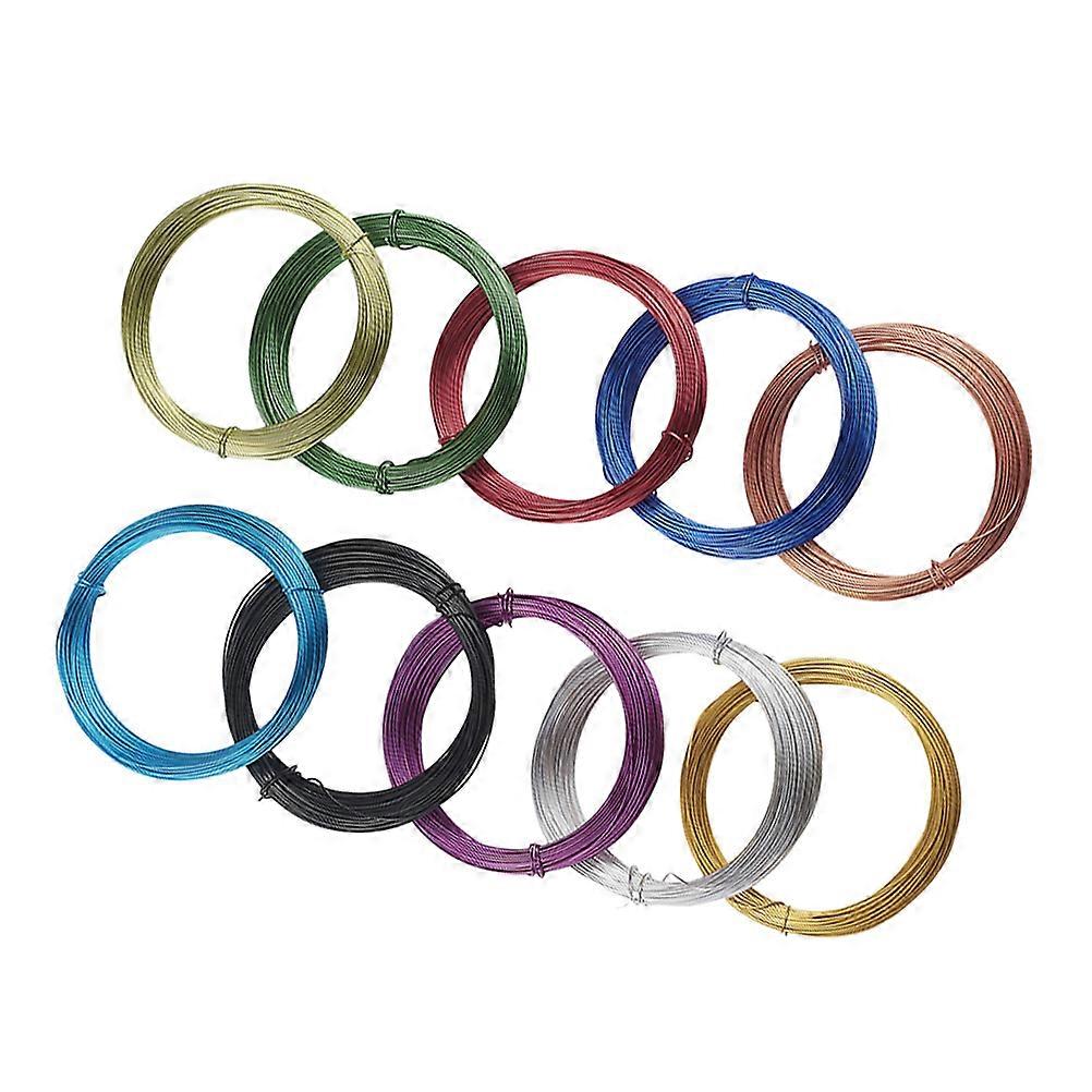 DIY Aluminum Wire Assorted Color Durable Rustproof 2000x0.8cm for and Gardening Bonsai