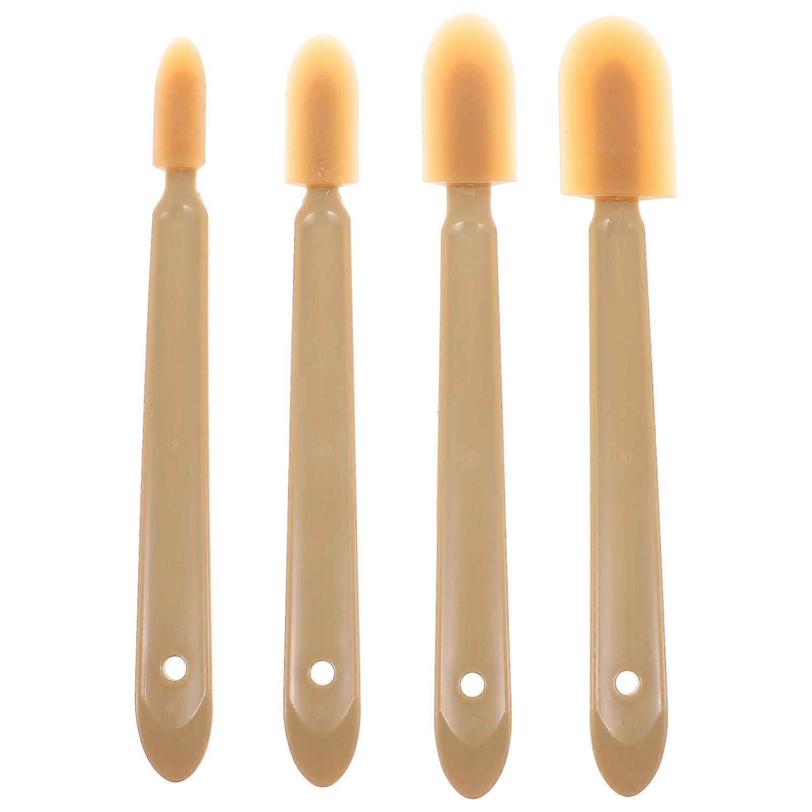 Caulking Kit 4Pcs Brown Plastic Extended Handle Accessibility for Caulking Tool Set