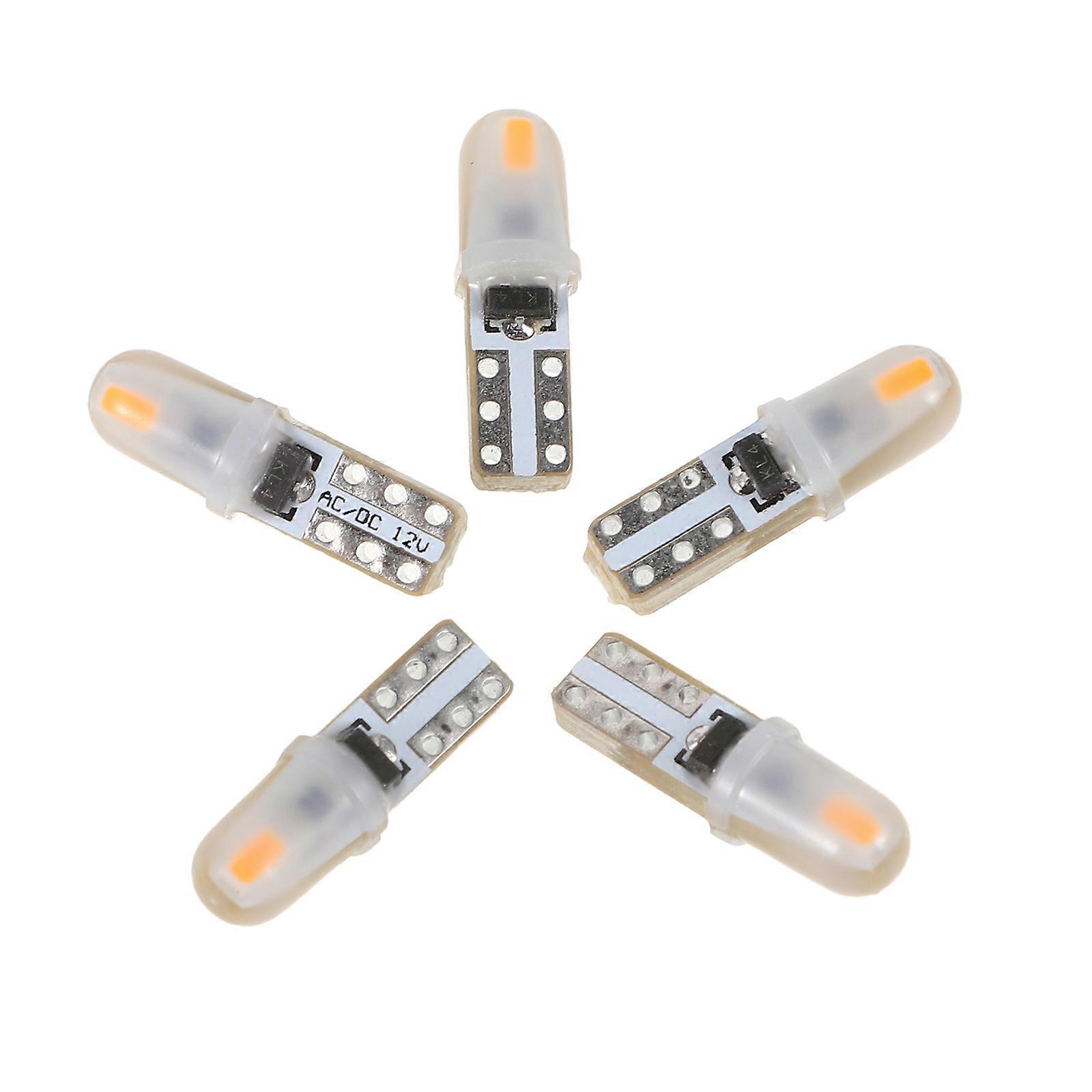 5pcs Dashboard Light Bulbs for Interior – Warm Ambient Lighting with Durable Design to Enhance Vehicle Atmosphere and Comfort