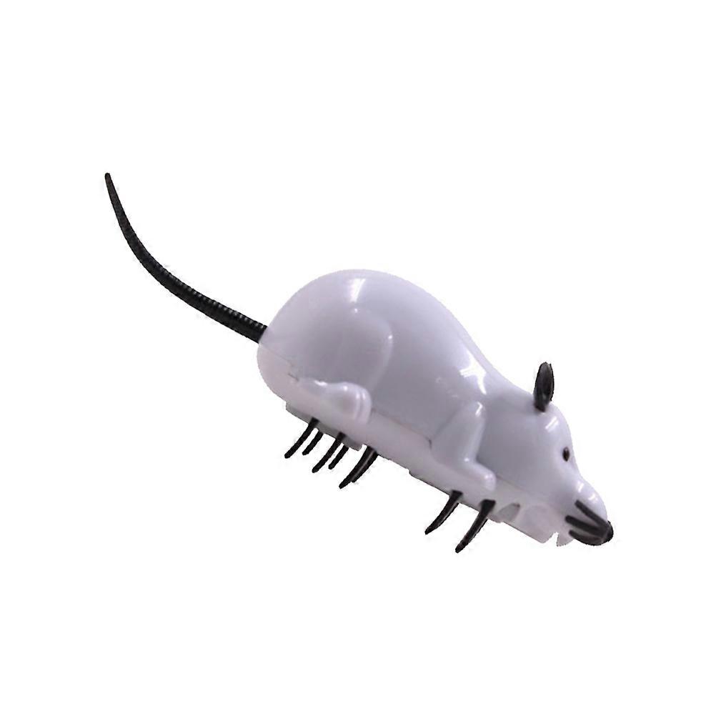 Moving Cat Toys Automatic Cat Toys Mouse Cat Toys That Move White 6 5 3Cm Prank 1Set