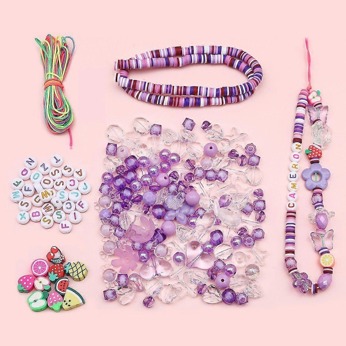 2-piece set of fantasy Baroque series beads soft clay beads mobile phone chain set DIY handmade bag pendant accessories material package