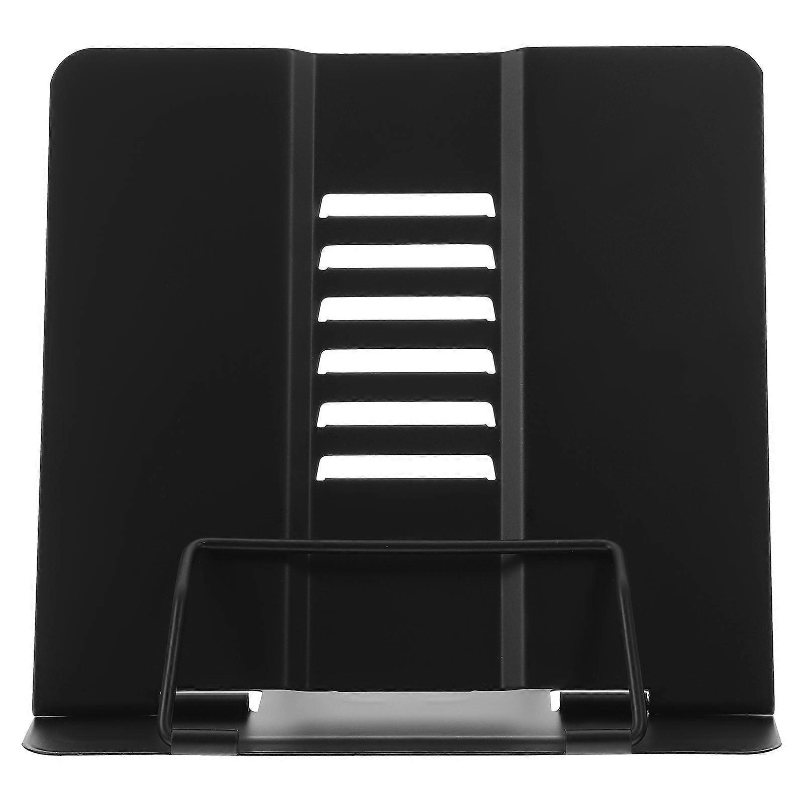Compact Book Rest Stand Rectangular Iron Material Desk Book Holder Tabletop Use for Reading 1Set