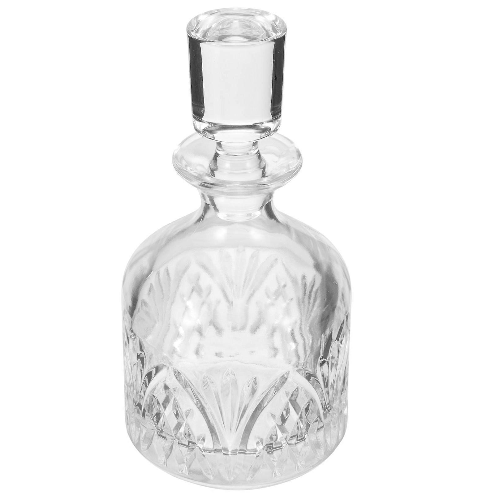 Drinks Dispenser Container Decorative Liquor Holder Glass Perfect For Hotels 1Set