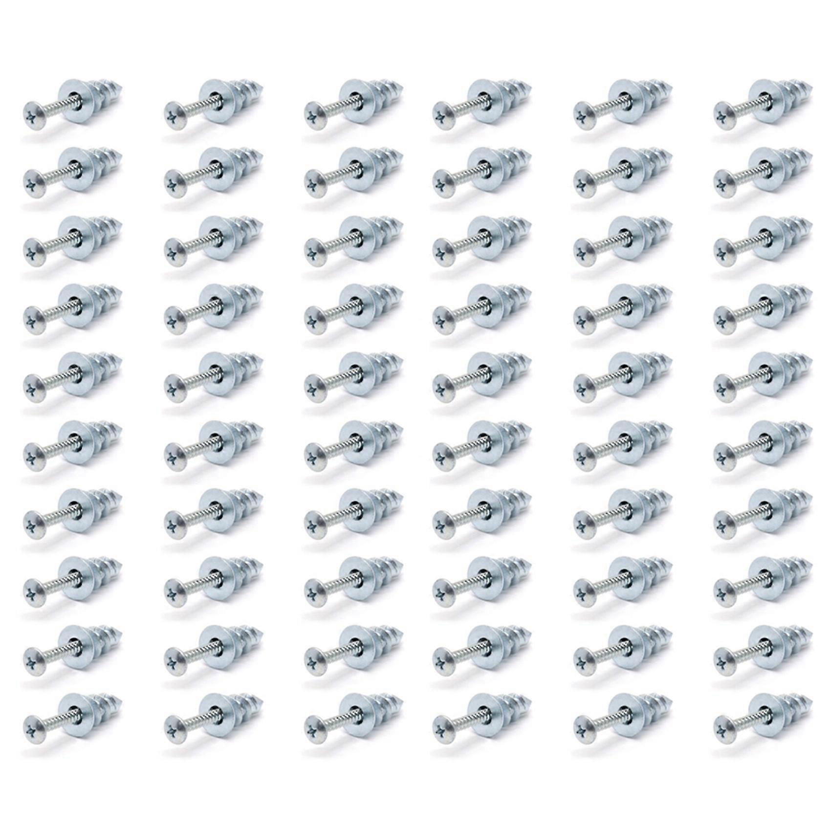 Zinc Self-Drilling Drywall/Hollow-Wall Anchor Kit with Screws (60 PCS)