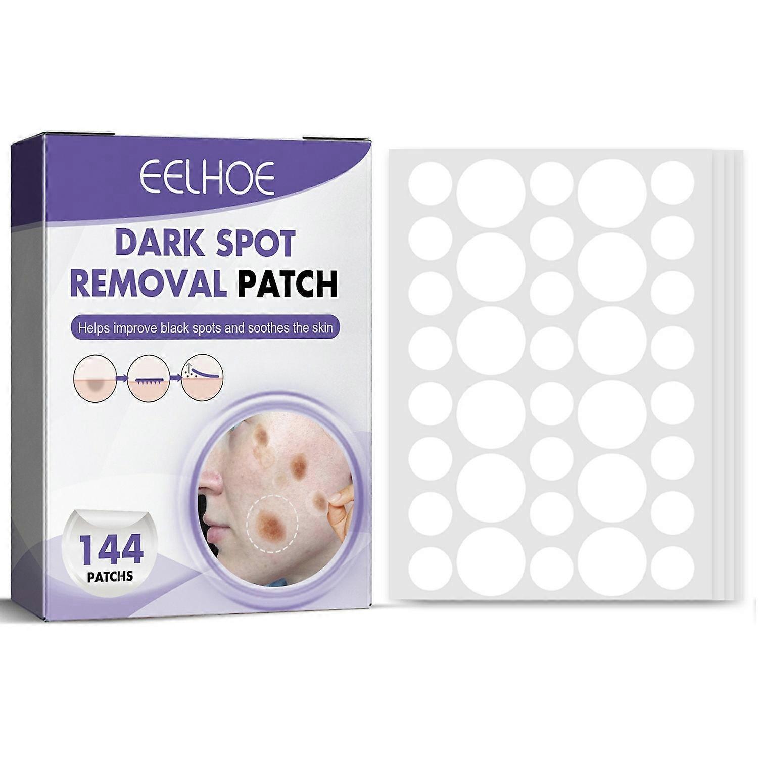 144-432Pcs σημεία θεραπείας μπαλώματα σκοτεινό σημείο αφαίρεσης δερμάτων λάμψη αυτοκόλλητα