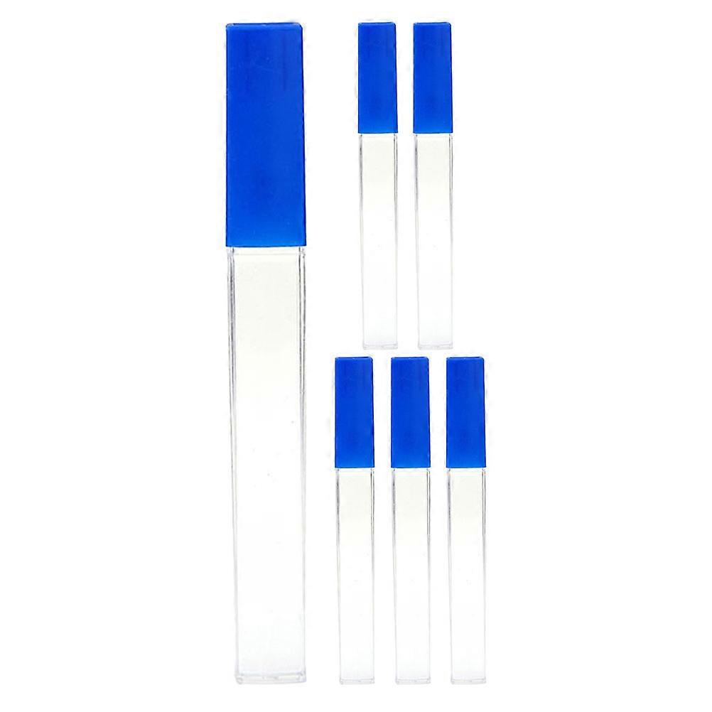 Needle Storage Tubes Plastic Thermometer Case Home Use Transparent 6Set