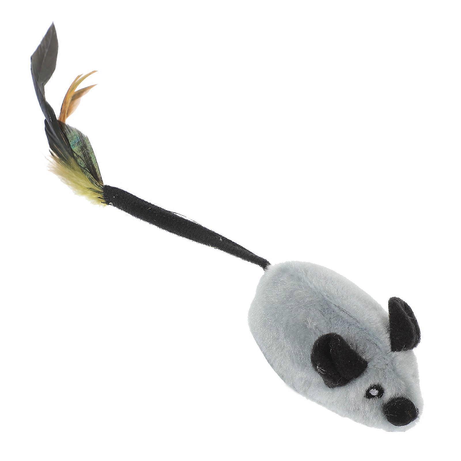Automatic Moving Cat Toy Mouse Touch Sensing 21.00X4.50X4.50CM for Pet Cat Daily Entertainment 1Set