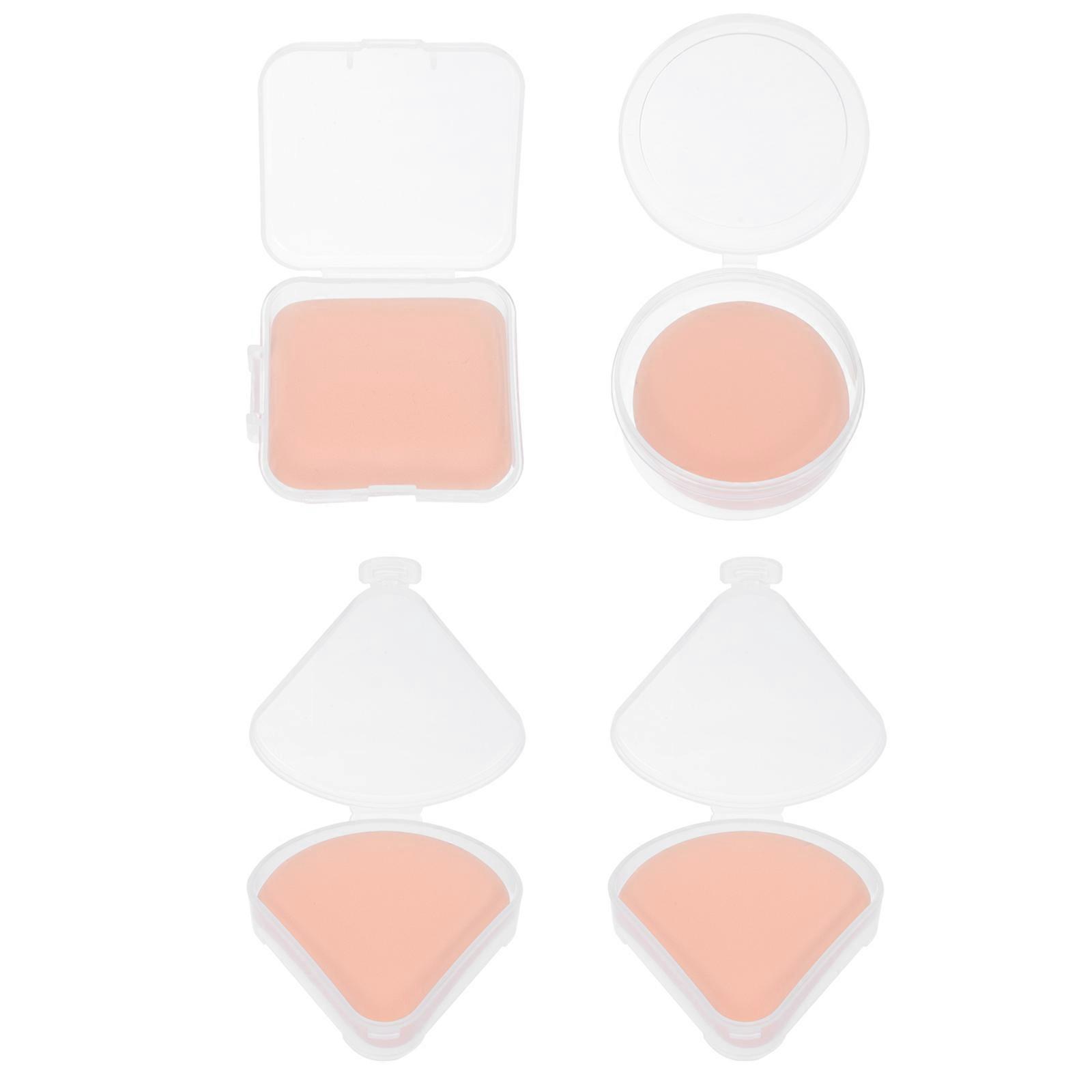 Makeup Accessories Set with 4Pcs Puff for Powder Application at Home or Travel