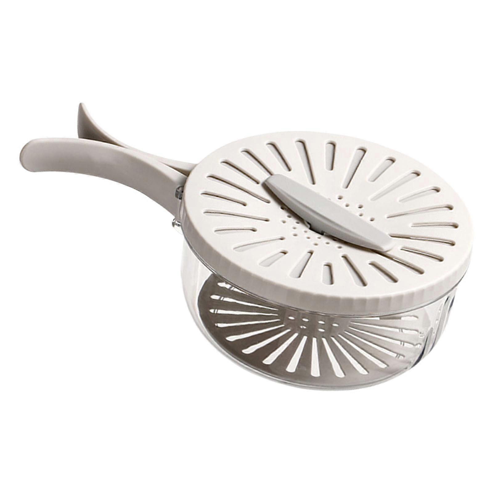 Multifunctional Rotating Lid Fruit Vegetable Washer Draining Basket Storage Container For Refrigerator Dishwasher Safe