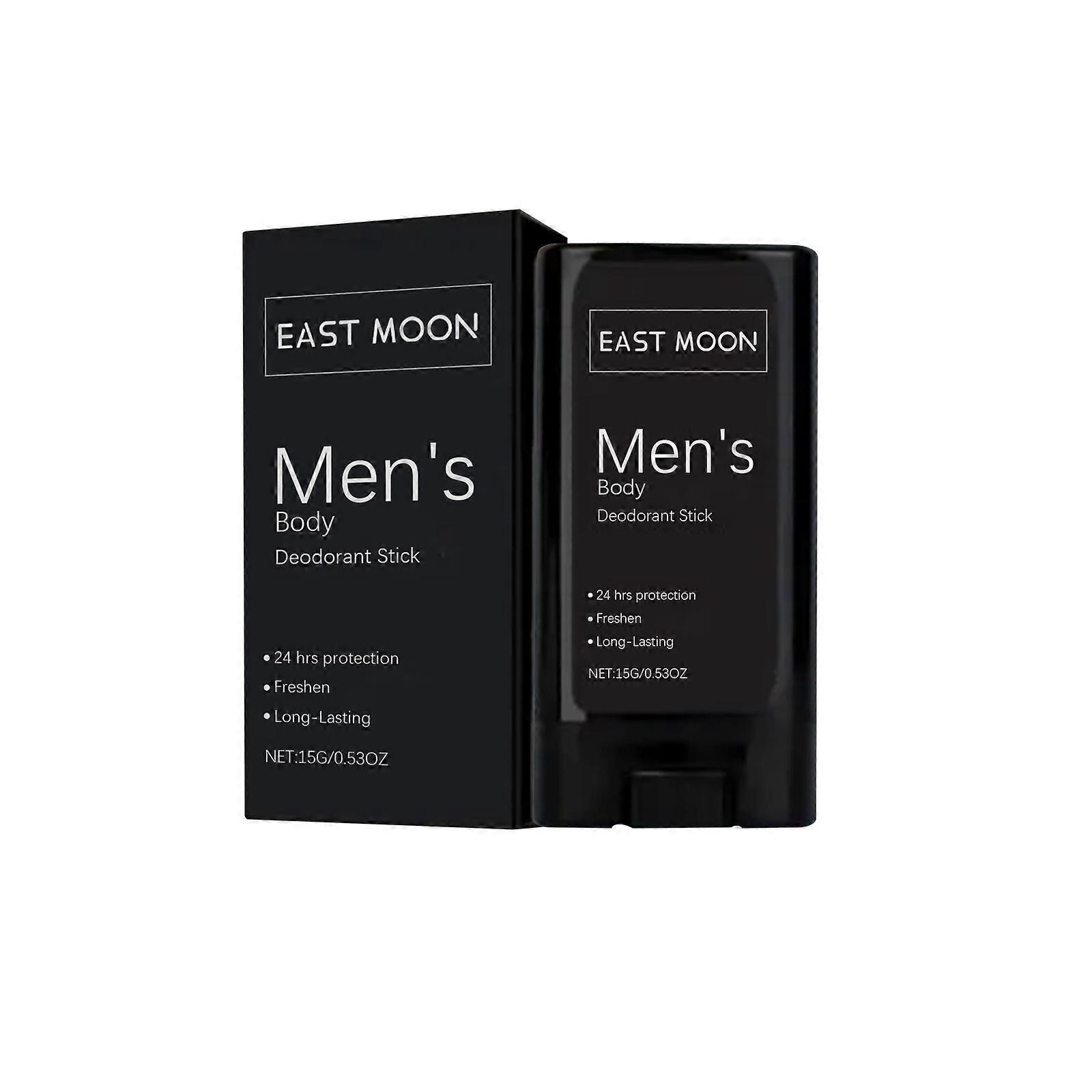 Whole Body Deodorant for Men,Natural Deodorant for Men,Portable Refreshing Mint Total Body Deodorant Solid Balm for Sensitive Skin
