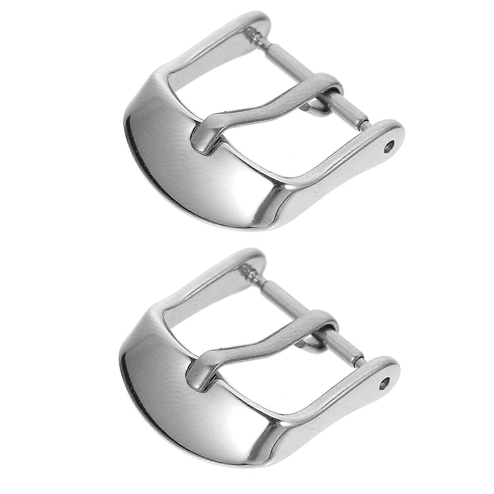2pcs Stainless Steel Watch Strap Buckles for Replacement Durable, Easy to Install, Attractive Design