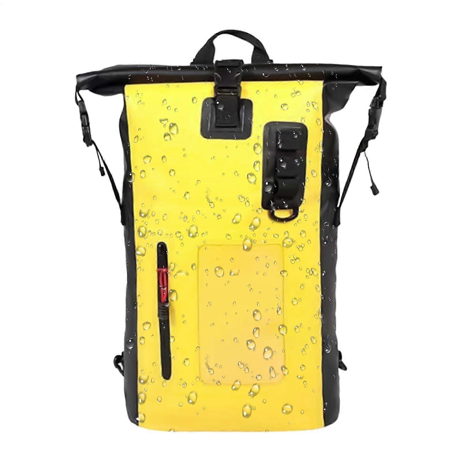 dry bag – Dry bag 30 l storage bag, portable for camping, swimming, ladies, men, travel, kayaking, yellow, Refer to description