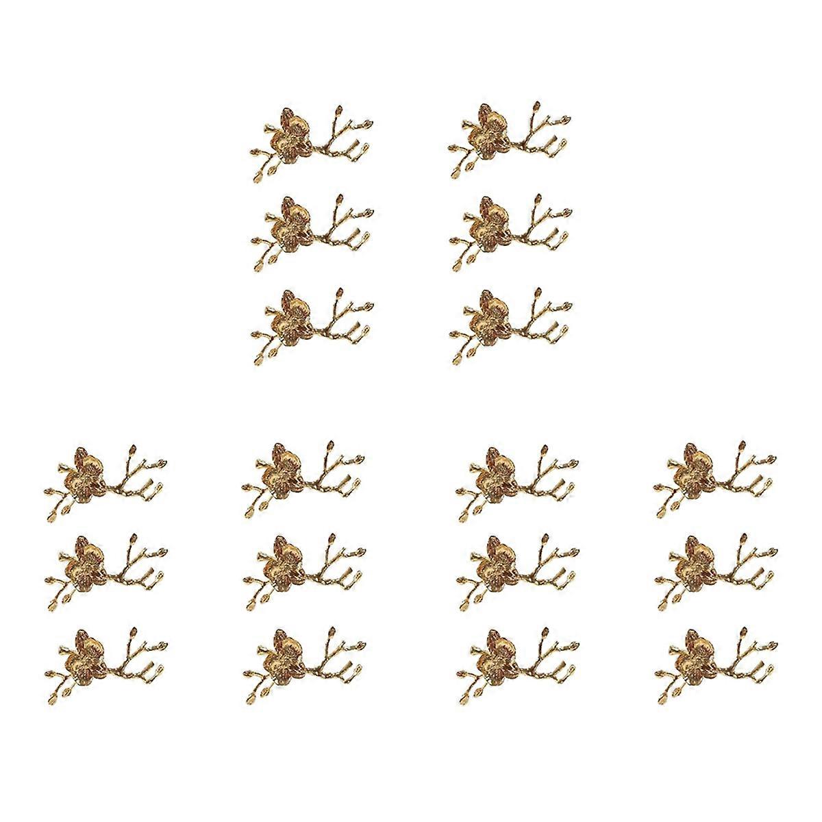 Branch Design Napkin Holder Napkin Ring Western Towel Ring Hotel Table Decoration Set of 6