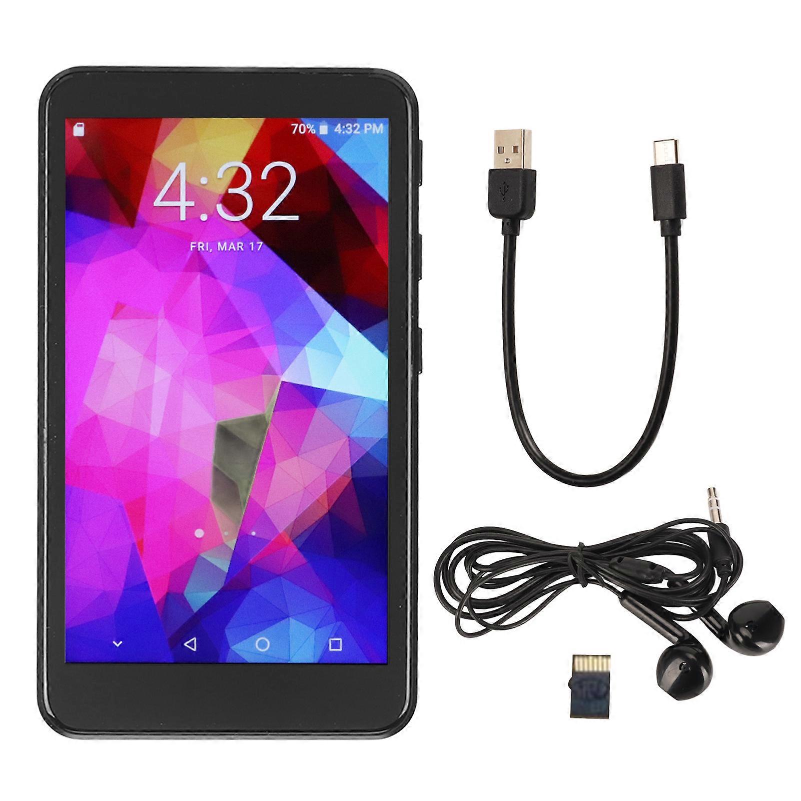 Enregistreur MP4 Bluetooth, écran tactile HD, réduction du bruit, lecteur de musique WiFi à commande vocale, pour Android M26B (Quad Core), 16 Go