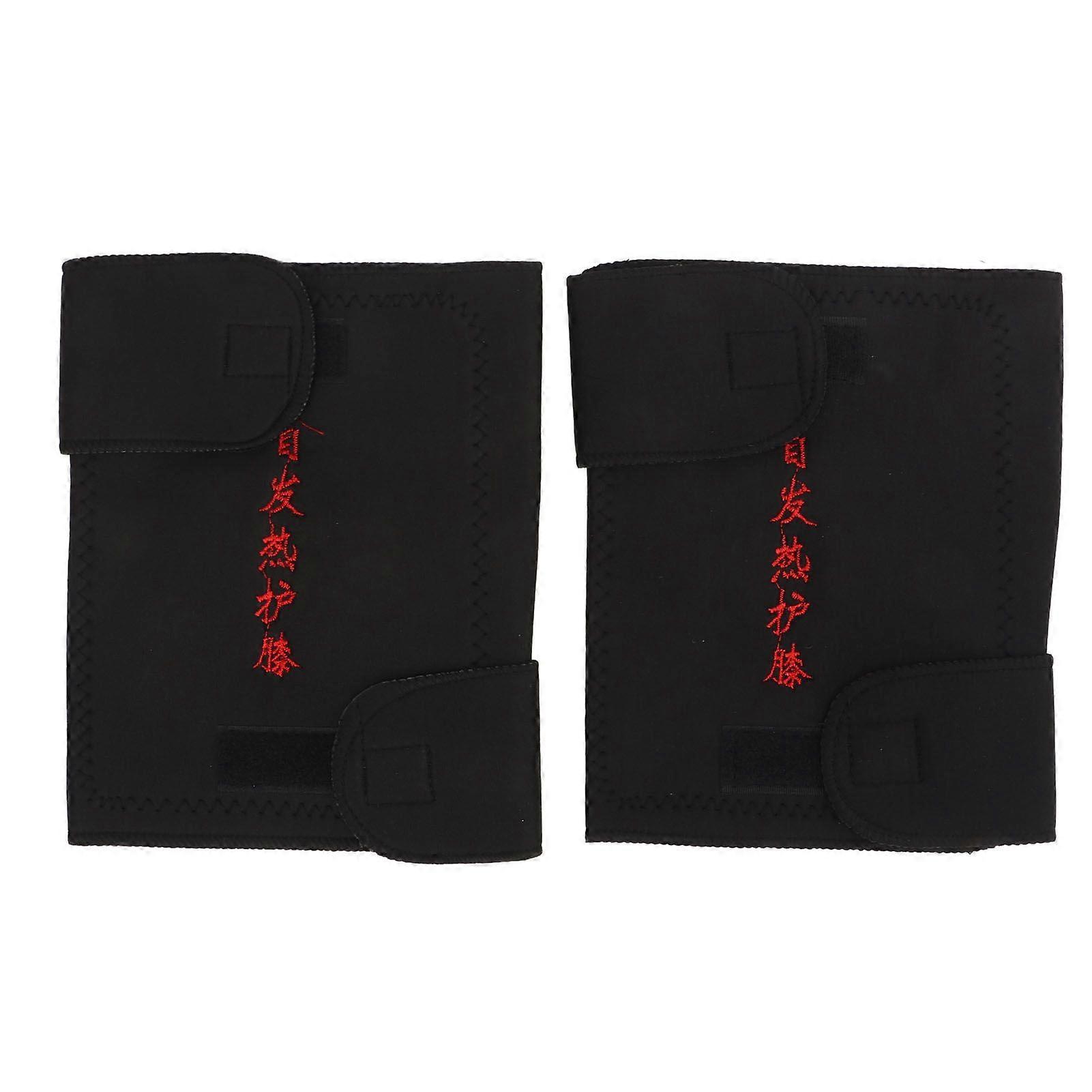 2025 Latest Model 2pcs Heated Knee Brace Wraps Breathable Adjustable Keep Warm...