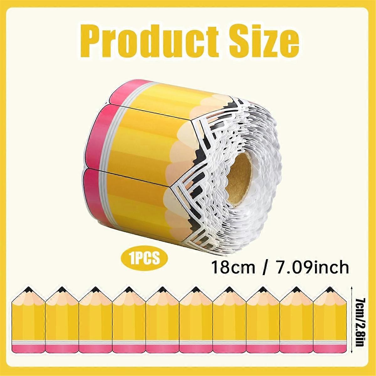 Pencil Classroom Bulletin Border Roll Back to School Bulletin Board