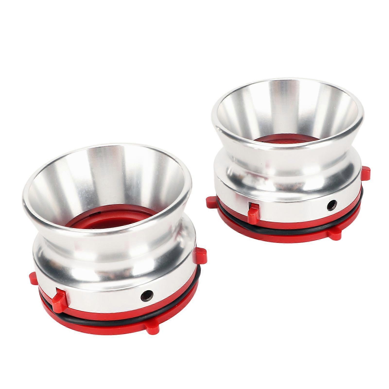 1 Pair NAB Hub Adapters, Professional Polished Aluminum Reel-to-Reel Tape Opener for Studer ReVox, Akai, Teac, Silver