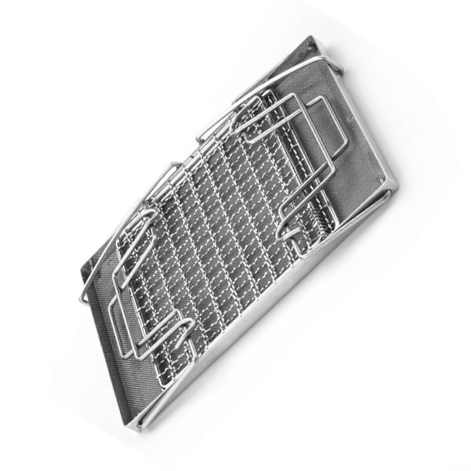 Compact Stainless Steel Folding Grill Rack for Outdoor Camping, Cooking, Picnics and Barbecue Activities