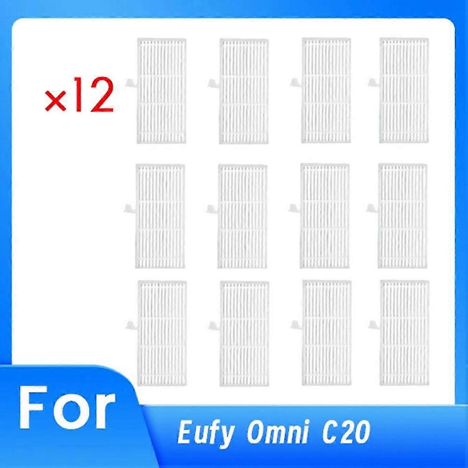 12 PCS Filter for Eufy Omni C20 Vacuum Cleaner Accessories Replacement Parts Ultra Durable Accessori