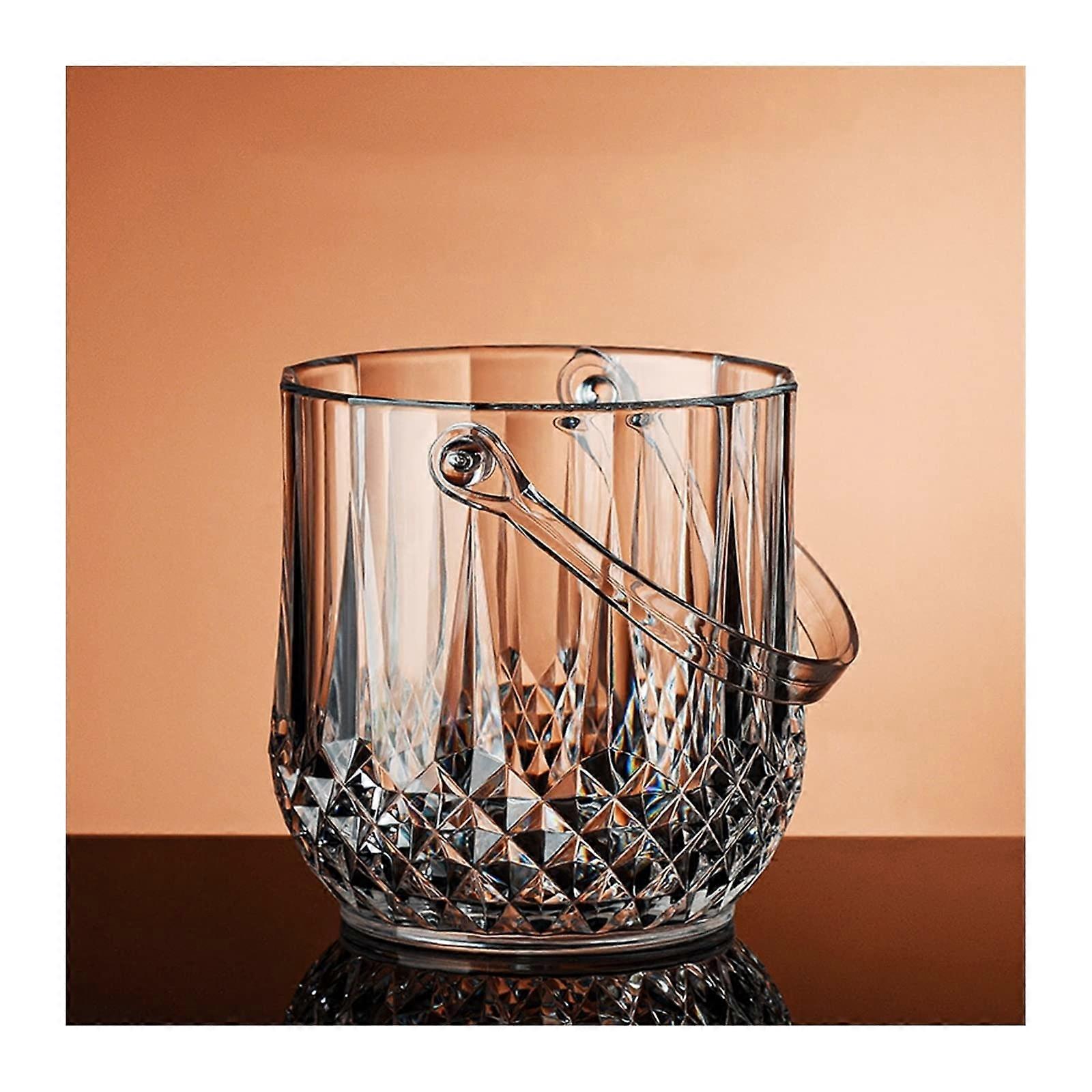 Ice Bucket, Clear Acrylic, 1.2 Litre Capacity for Wine or Champagne, Durable, Elegant Design, Ideal for Parties