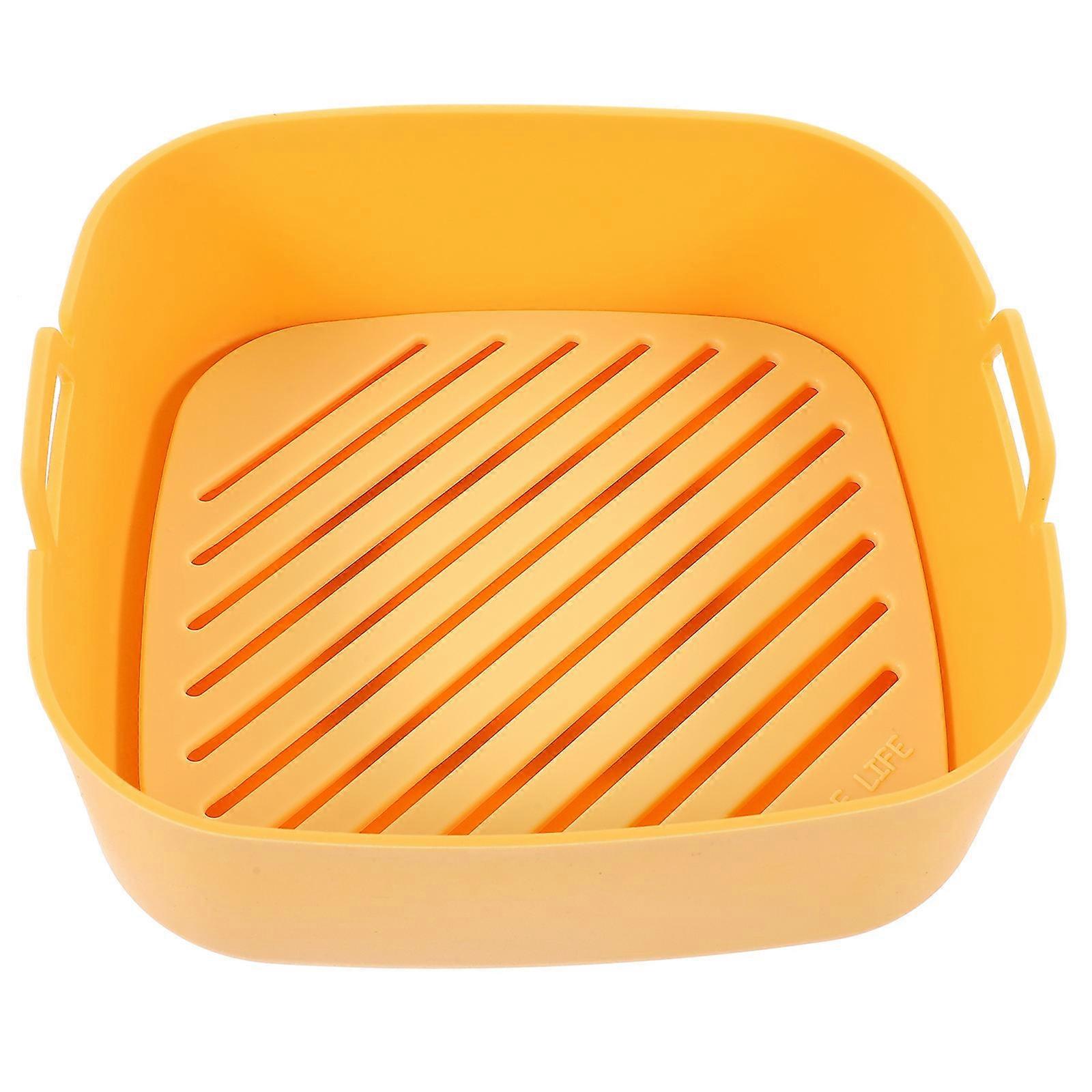 Air Fryer Silcone Baskets Reusable Bakeware Container For Baking Improves Air Circulation 1Pack