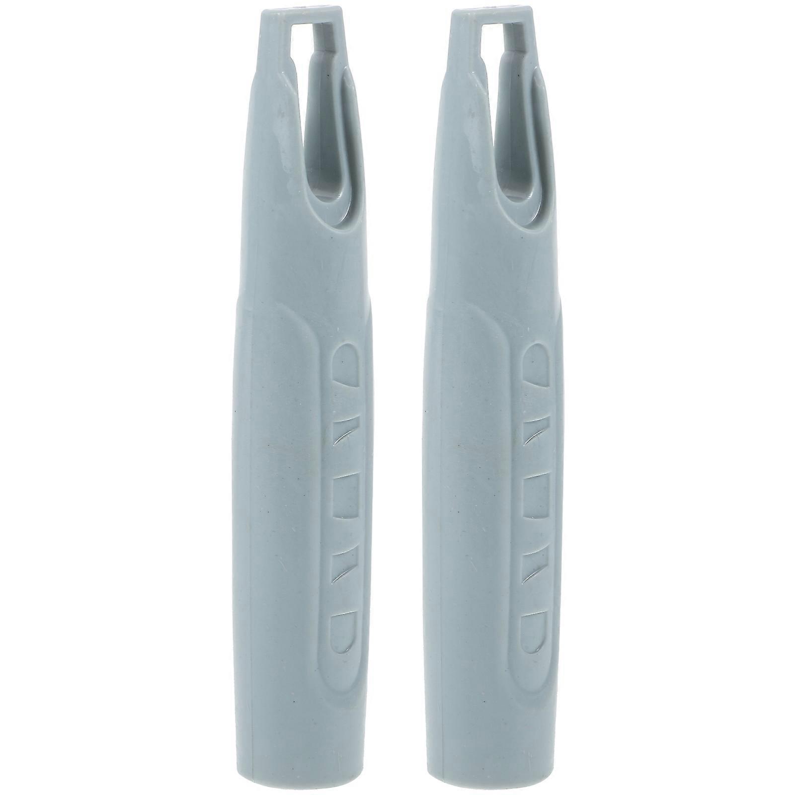 Sweeping Handle Grip Broom Handle End Caps Household Cleaning 5.1X0.7X0.7In 2Pcs