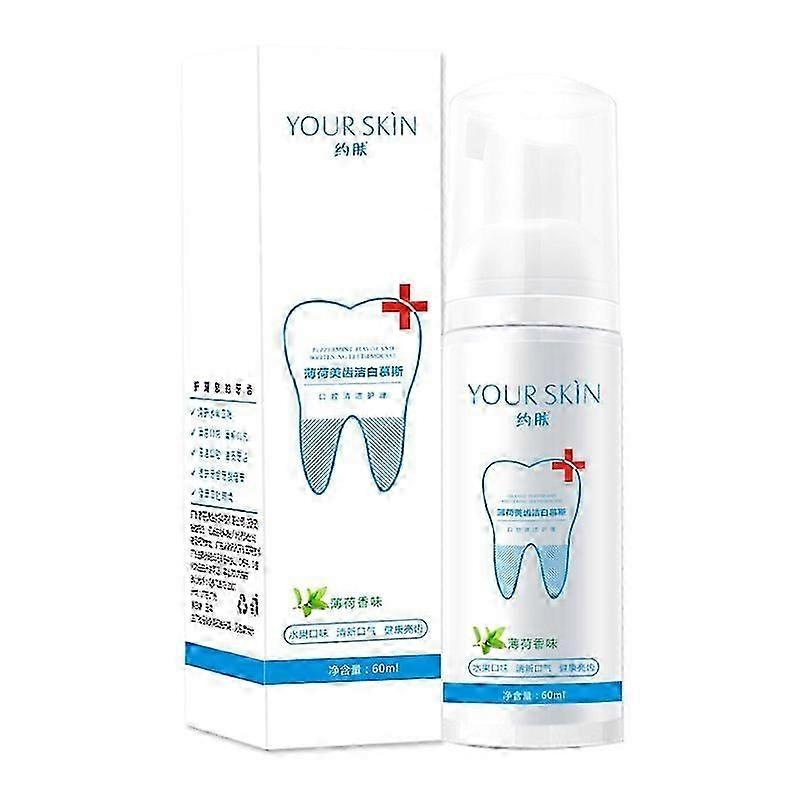 60ml Teeth Whitening Clean Mousse Remove Stains Teeth Clean White Teeth