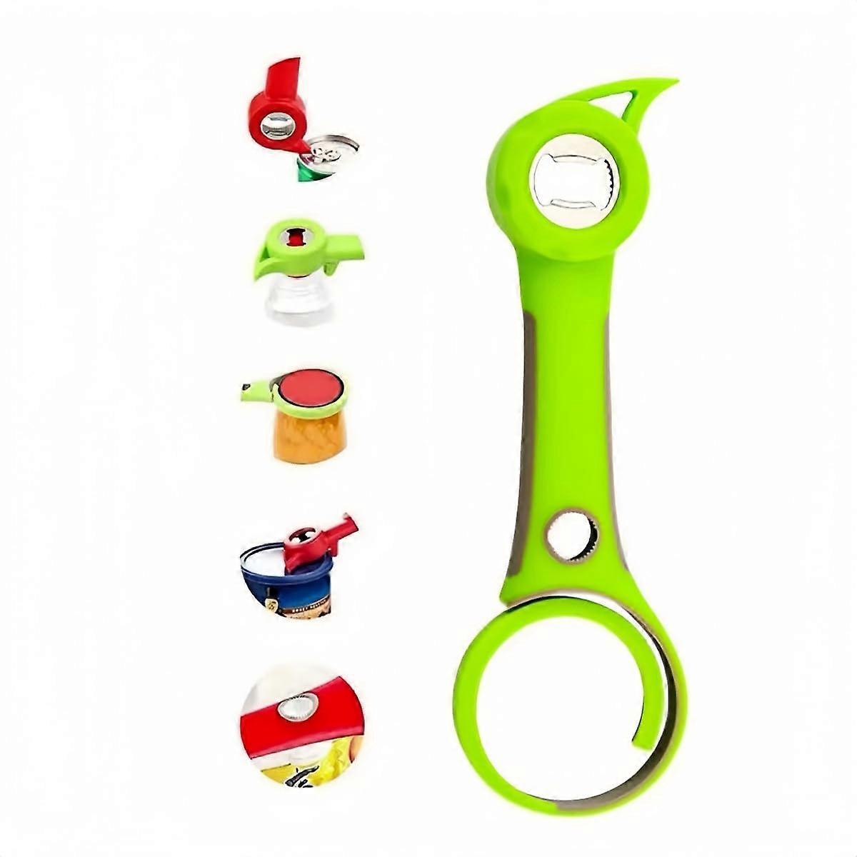 6in1 Multi Opener Aid for Seniors (Jar, Lid, Can, Bottle Cap Opener)