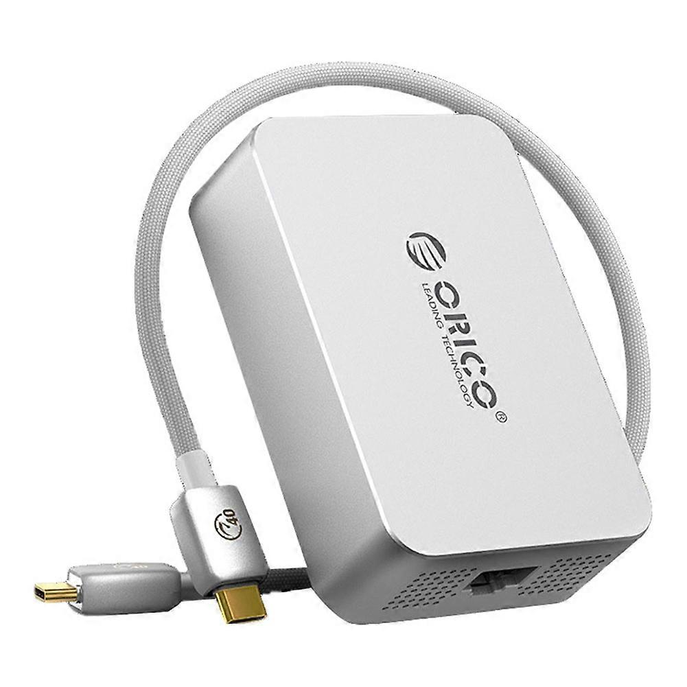 ORICO 10GbE Ethernet-mellemstik Netværkskort Thunderbolt 4 til 10000 Mbps USB C Varmeafledning til Mac Mini M4 NAS SAN