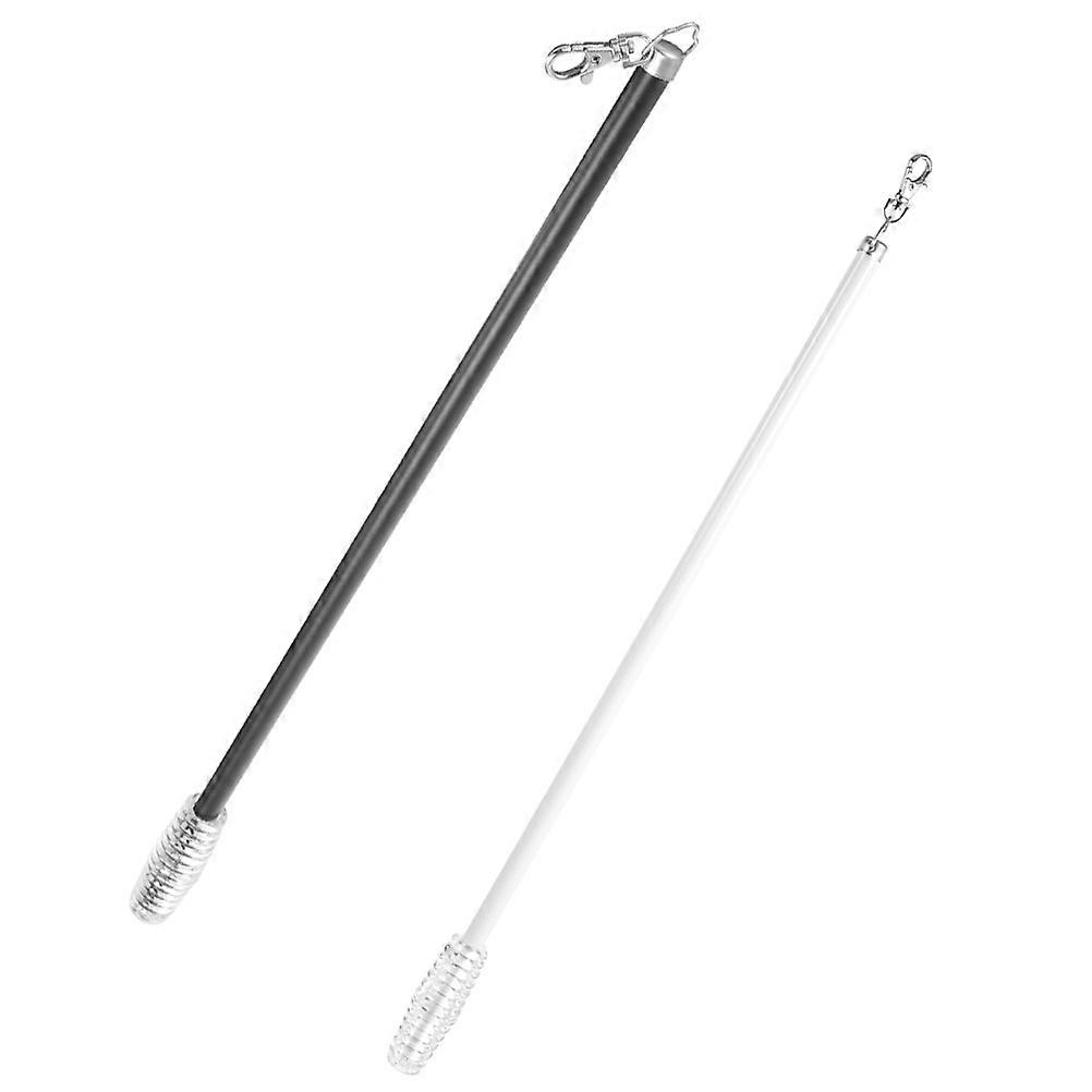 Drapery Wand Curtain Pull Rod Window Covering White 55.5x2x2cm Control 2