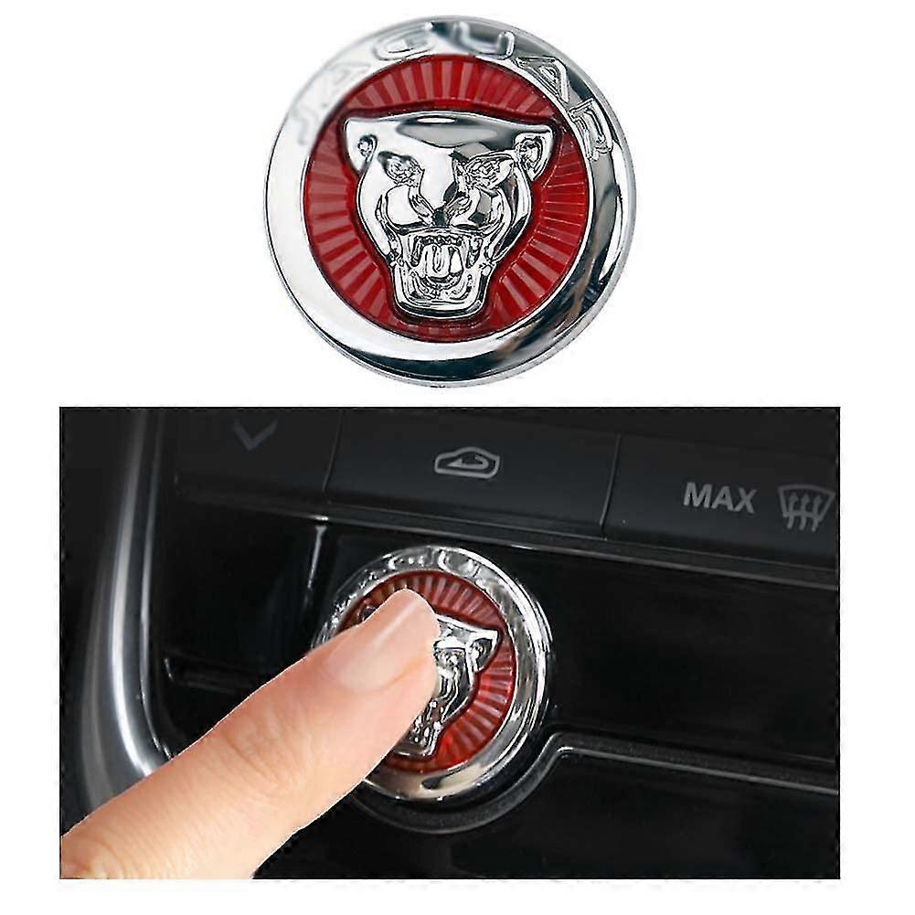 Button Start Center Control Switch Knob Head Decorative Sequin Cap Cover Decal Trim fit for Jaguar XFL XE XEL XJ XJL F-PACE F-Type
