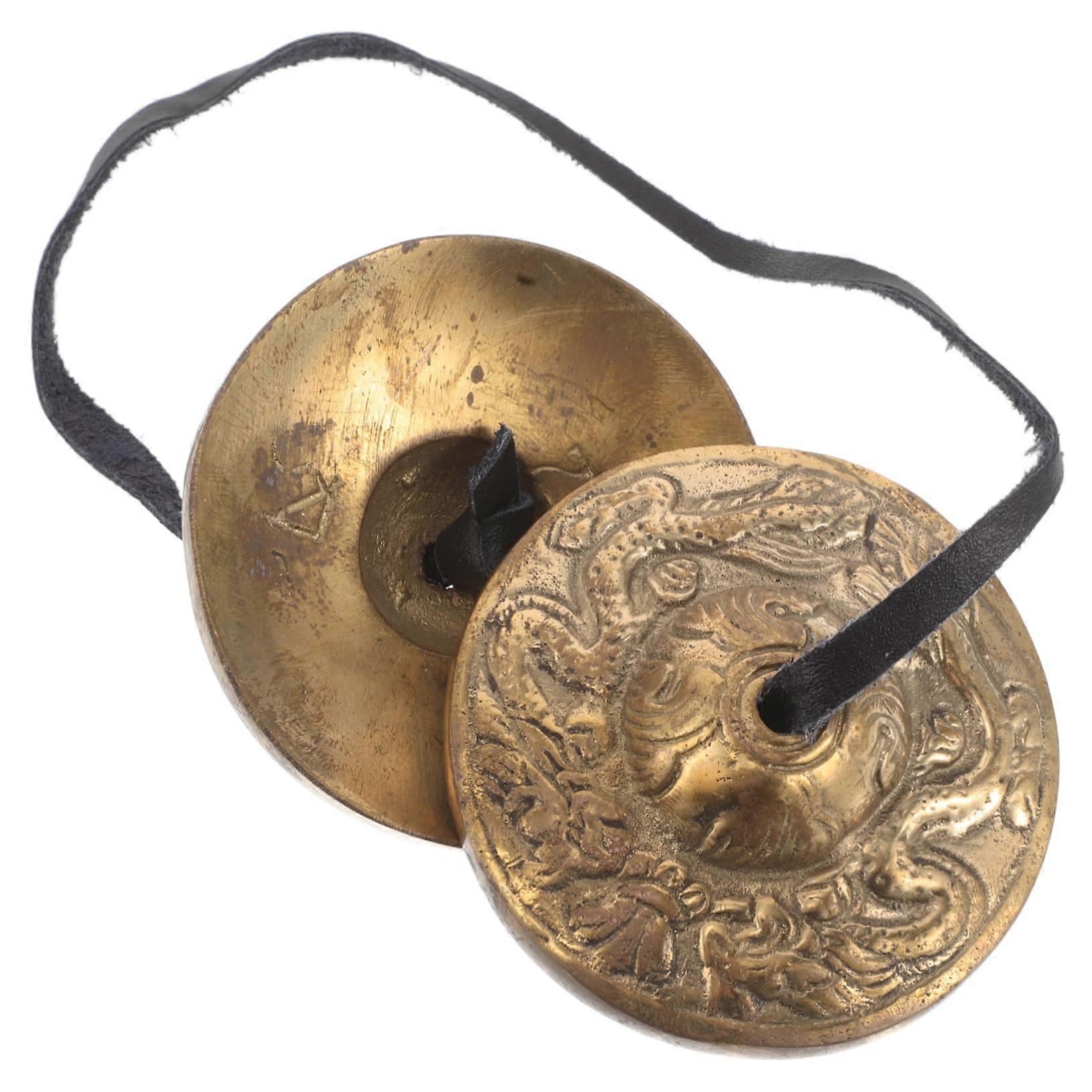 Brass Bell Cymbal Orff Instrument Hand Bell Beauty Hand Instrument