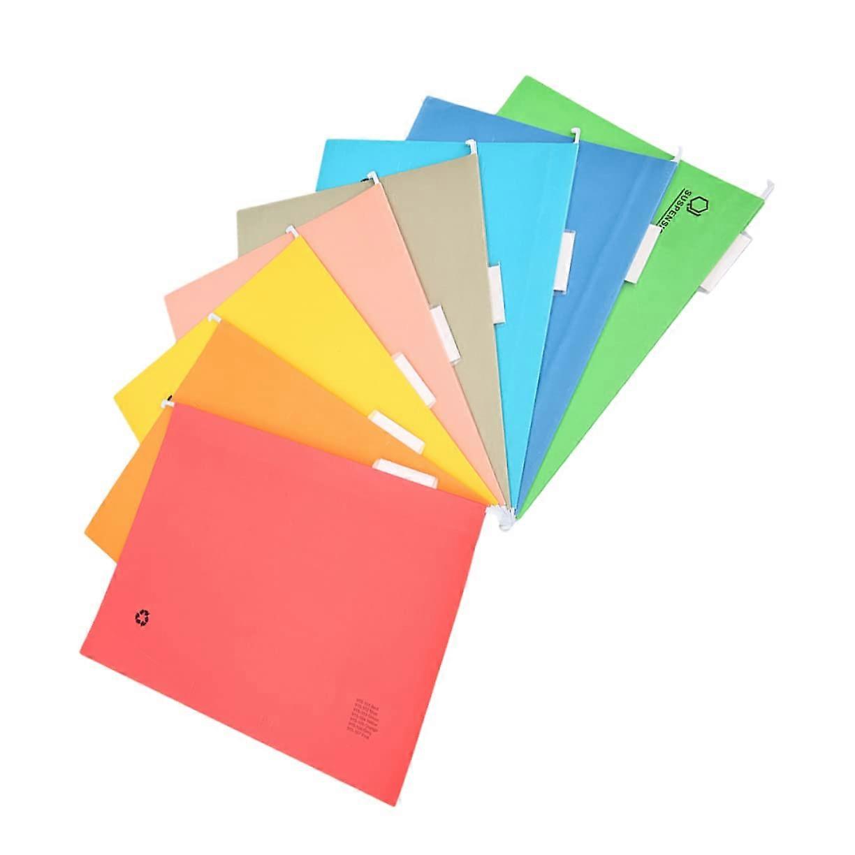 8-Piece Durable File Organizer with Iron Hooks for Office and Home Document Storage, Versatile Hanging Folders