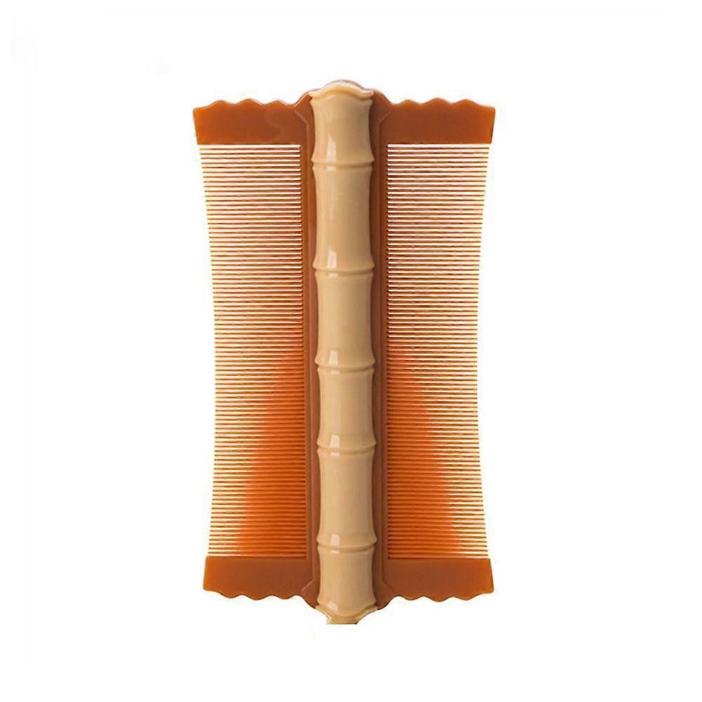 Portable Double-Sided Scalp Comb with Massage Function, Makeup Brush and Scalp Cleaning Tool, Model 02