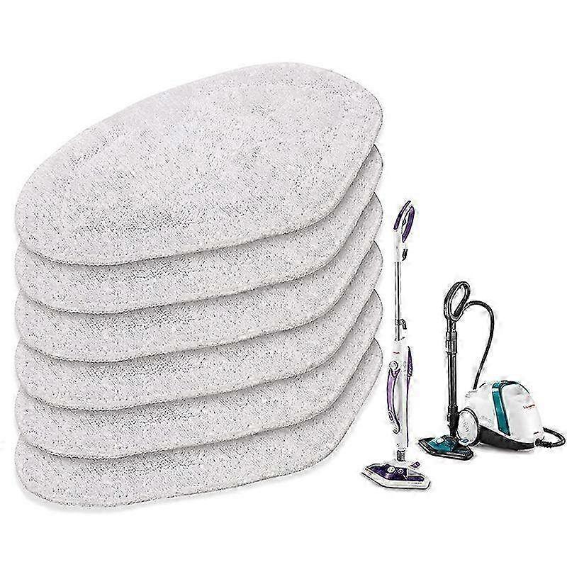 6 Washable Reusable Replacement Mop Pads for Polti Vaporetto Vaporforce SV400 SV420 SV440 SV450 Smart 100 Steam Mop Cloths