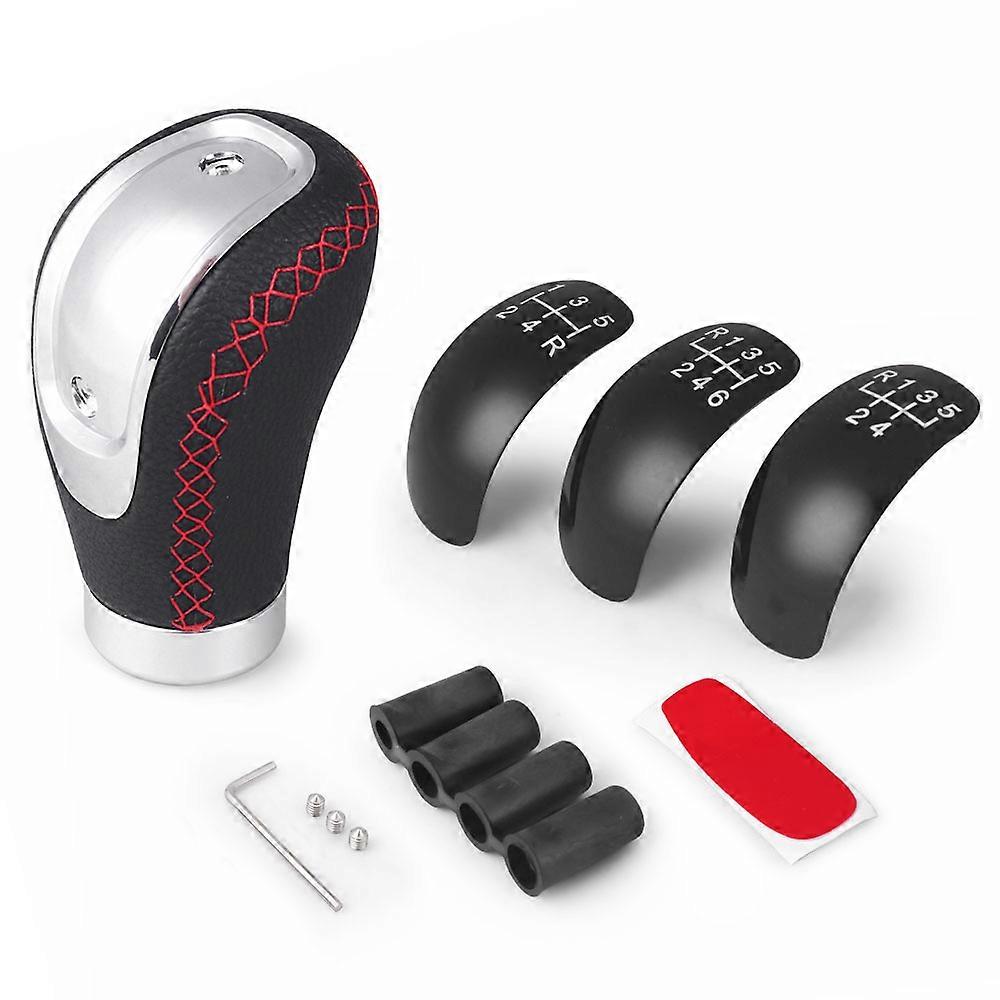PU Car Gear Shift Knob 5/6 Speed with 3 Gear Pattern Universal Fit