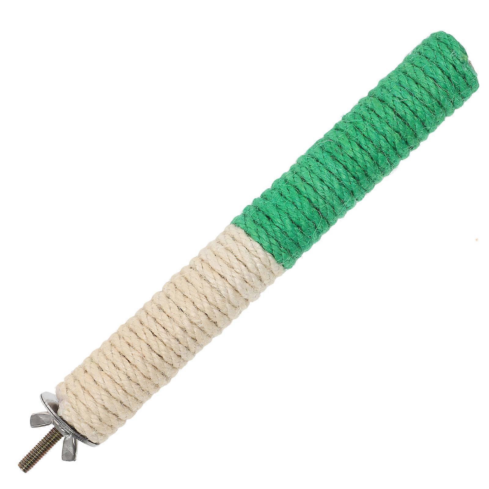 Parrot Stand Branch Bird Cage Accessories Wooden Perch For Claw Sharpening Birds Parrots 1Pack