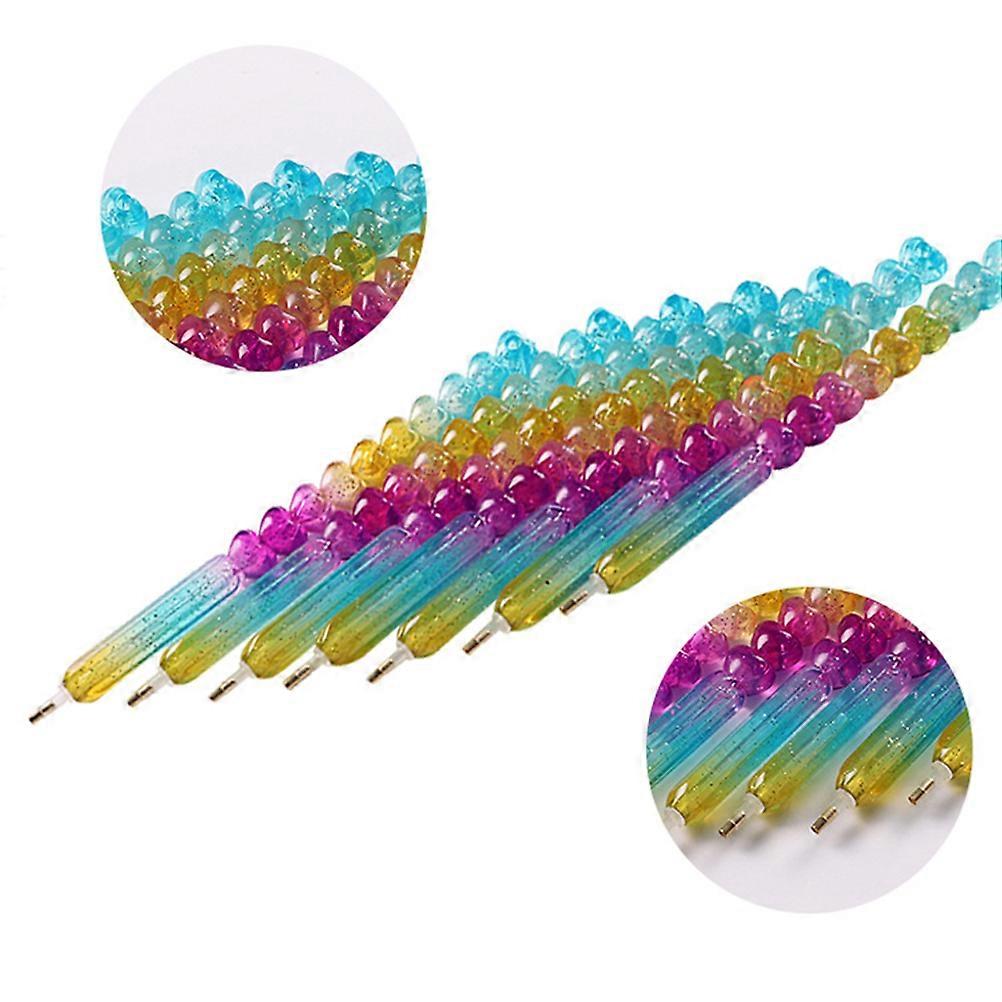Nail Dotting Pen Dotting Pen Twisted Style Fixating Beads Multi-colored 2Pack