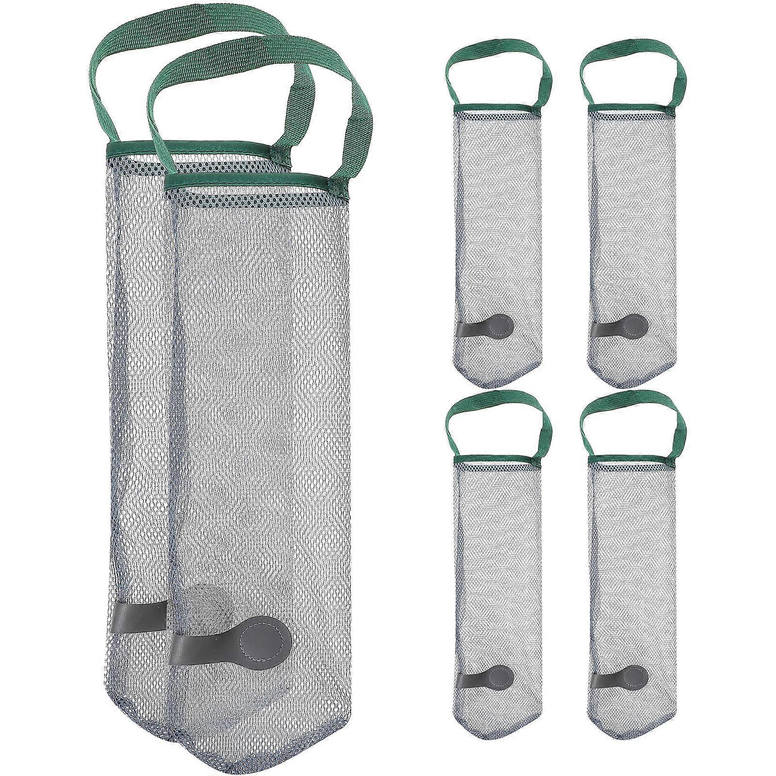 6pcs Hanging Mesh Bags for Fruits, Vegetables, Garlic, Onion, and Ginger – Breathable, Space Saving Storage Solution for Kitchen Organization